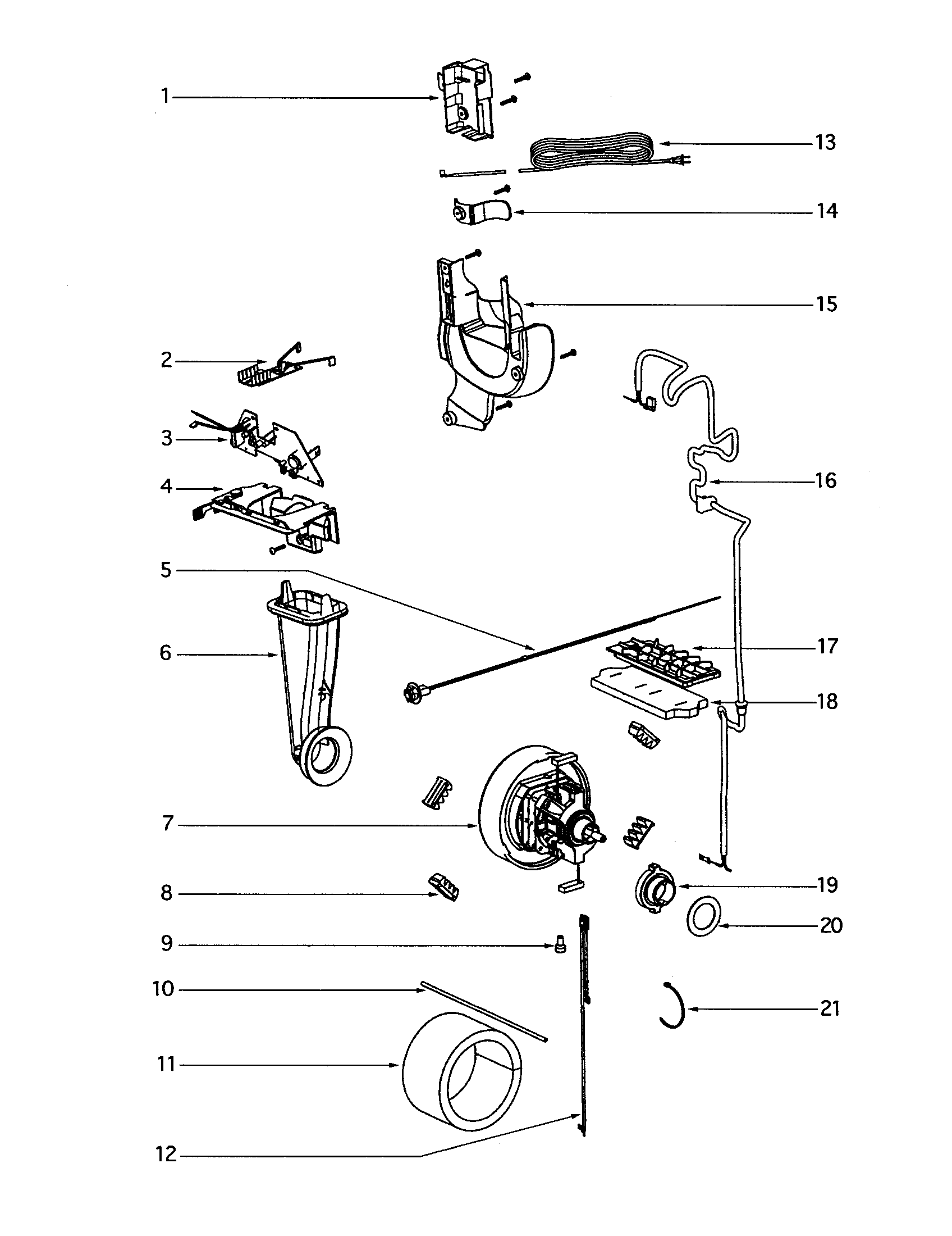 Eureka 4872AT motor diagram