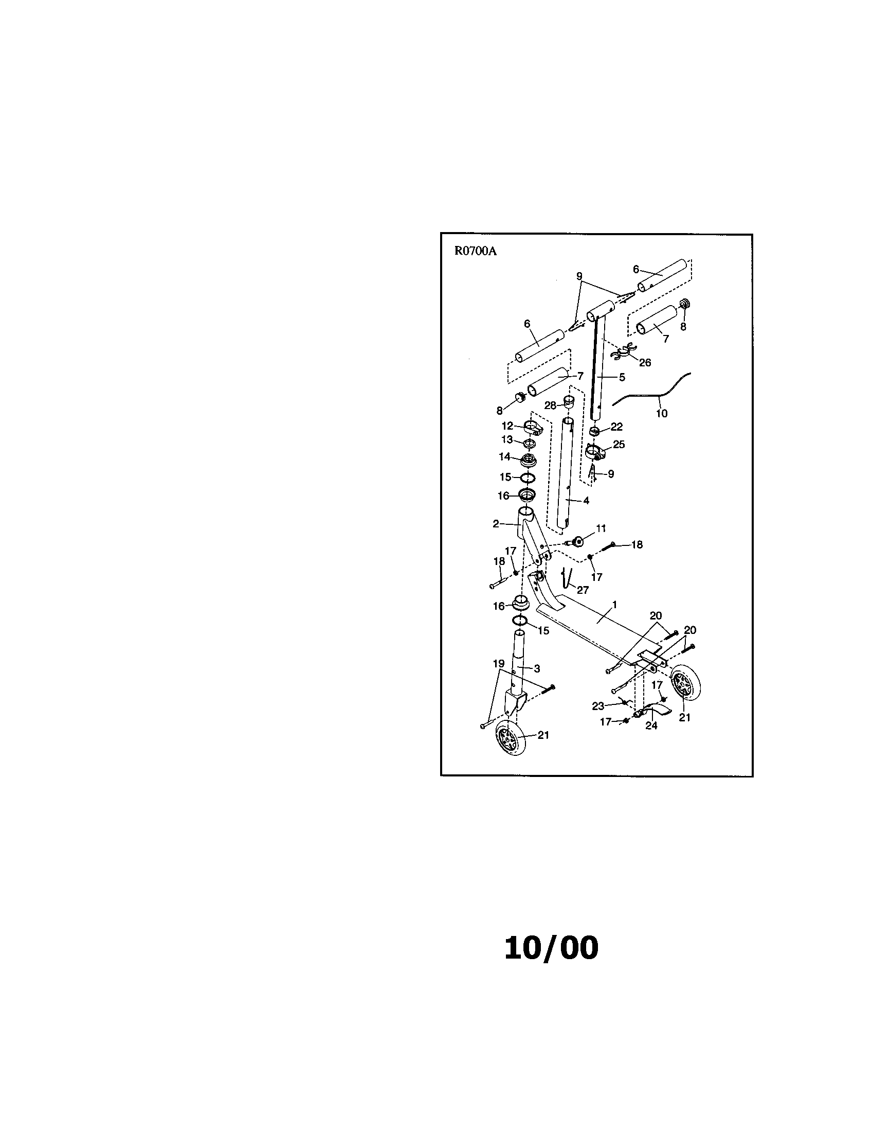 Jumpking TBSC03900 scooter diagram