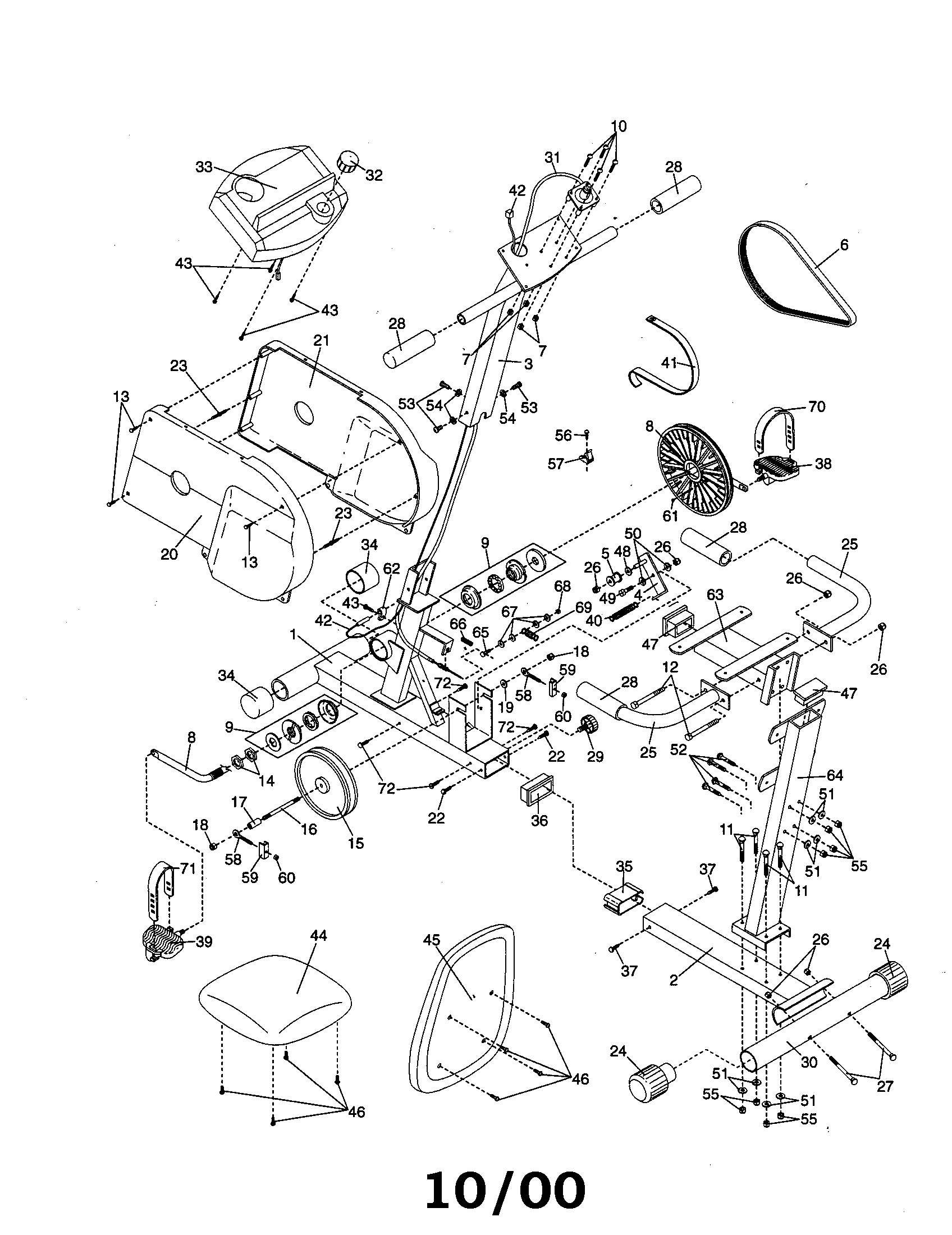 Weslo WLEX14000 cycle diagram