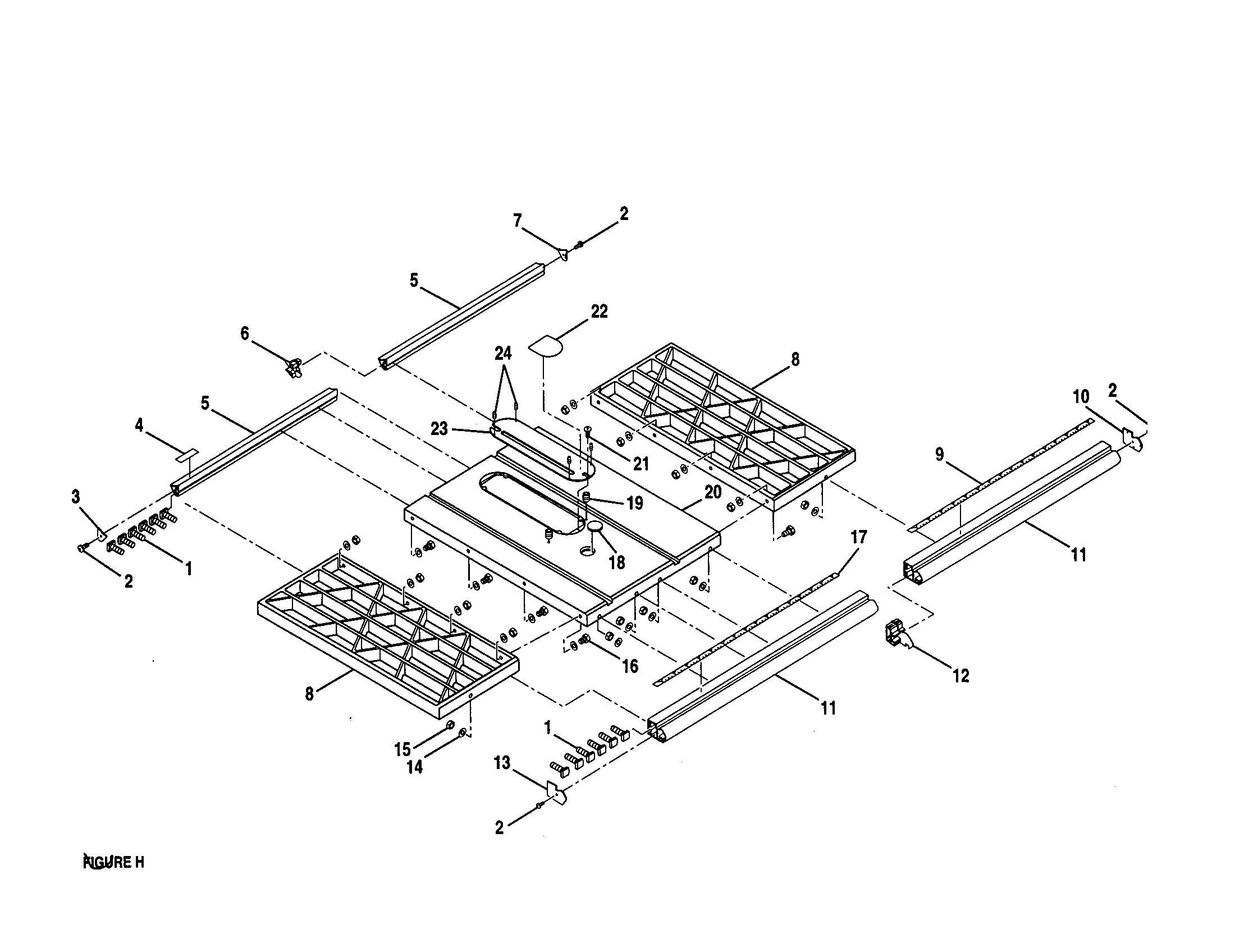 Craftsman 315228490 extension tabs diagram