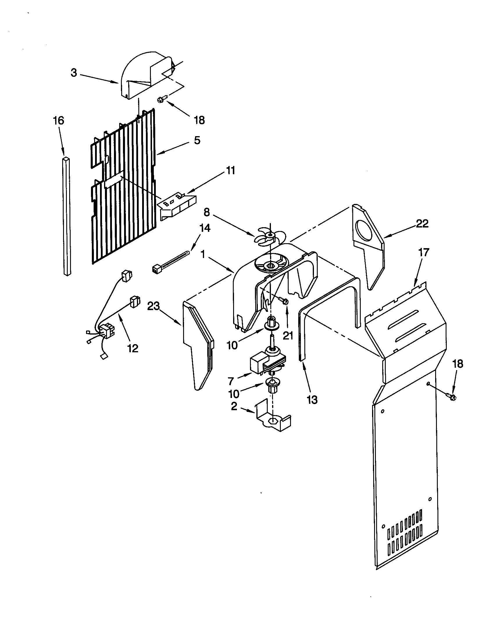 Whirlpool ED27QFXHT01 air flow diagram