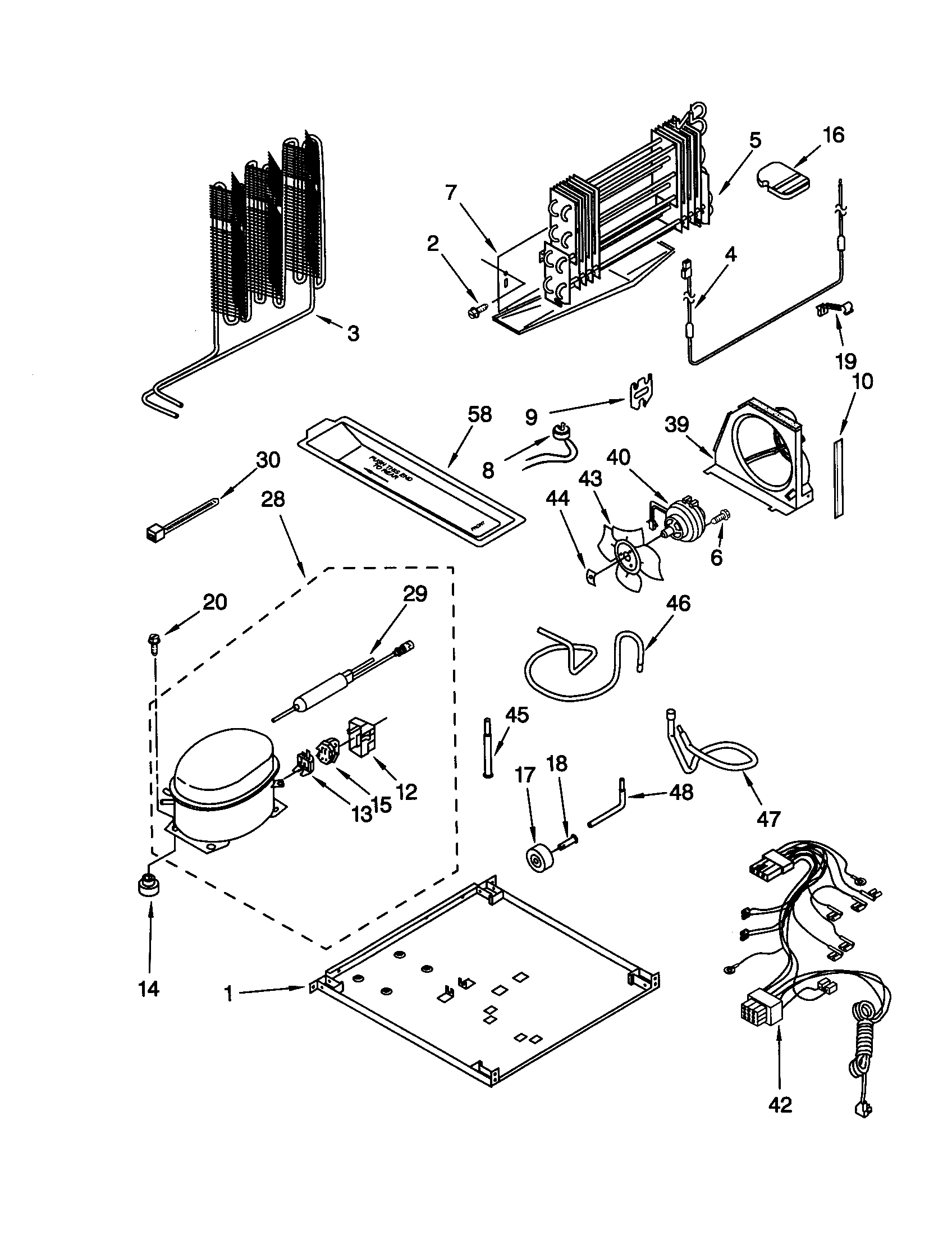 Whirlpool ET21UKXJW01 unit diagram