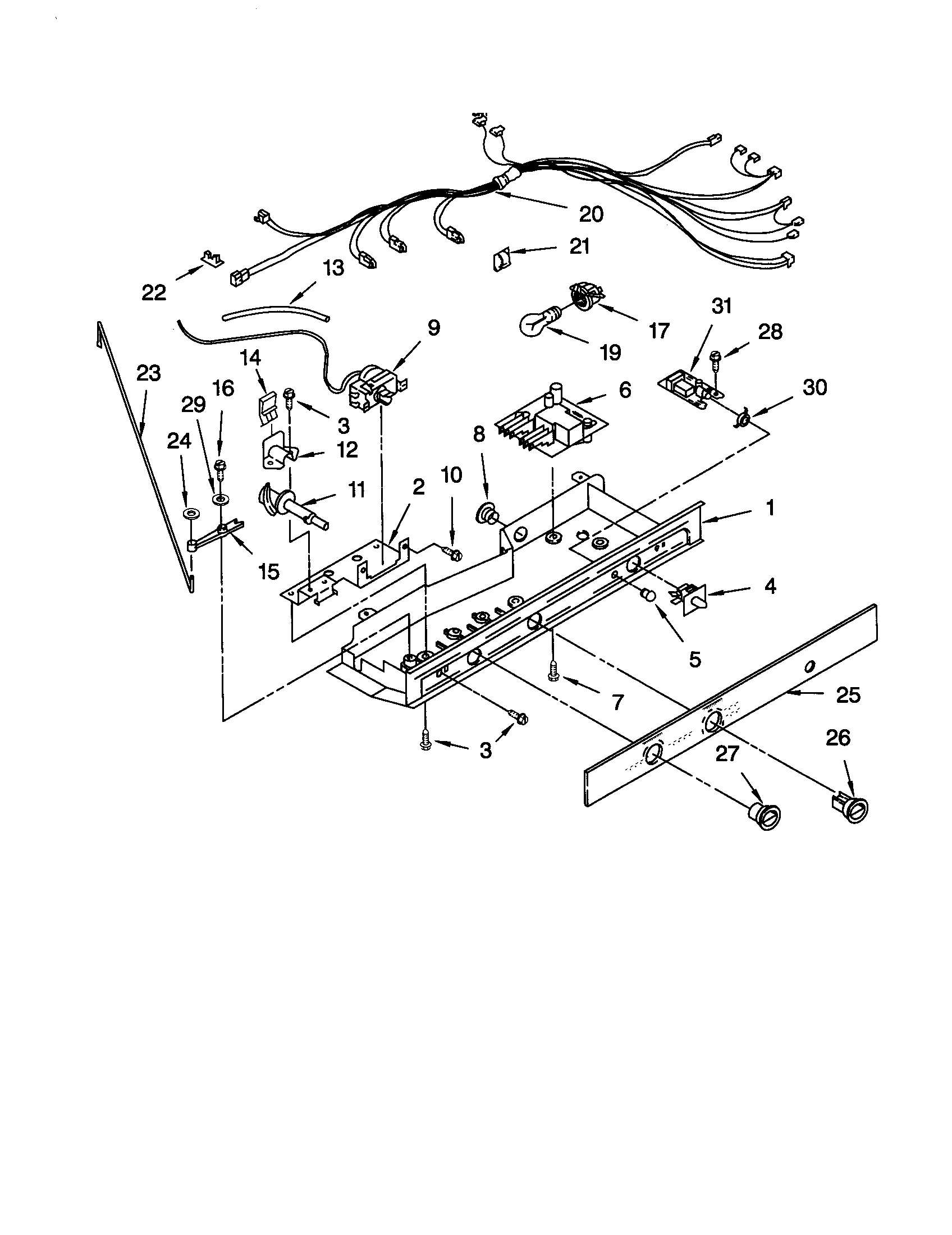 Whirlpool GD25DIXHB02 control diagram