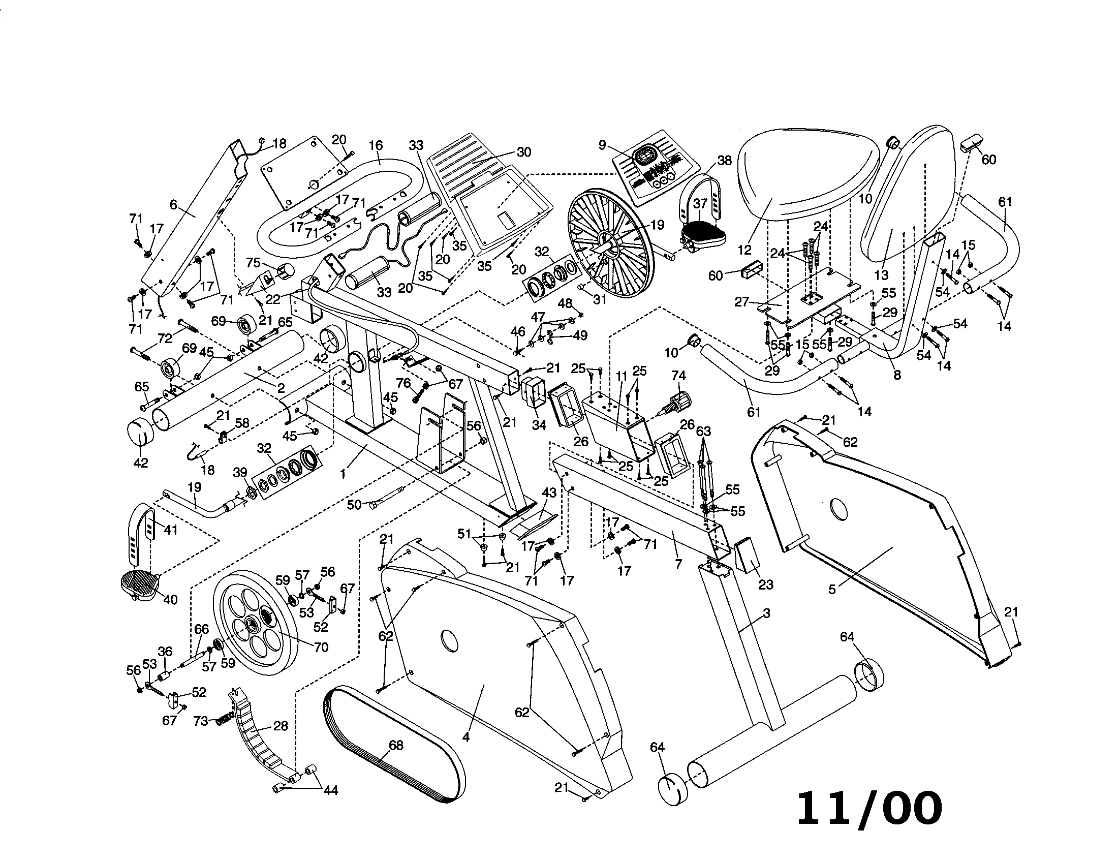 Proform PFEX38490 cycle diagram