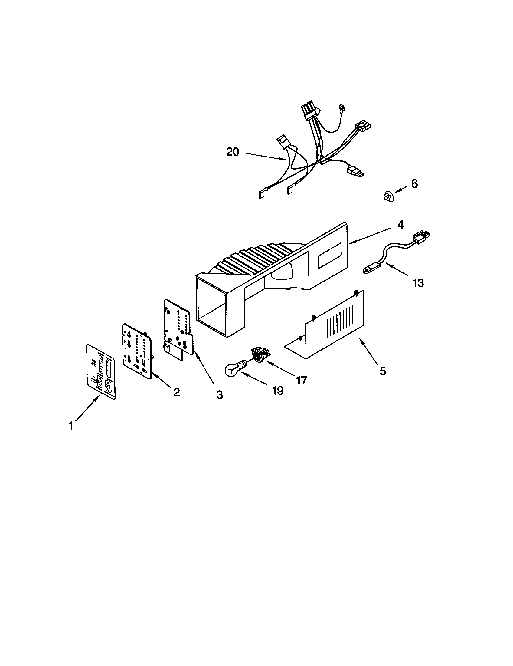 Whirlpool GD25SFCHS11 controls diagram