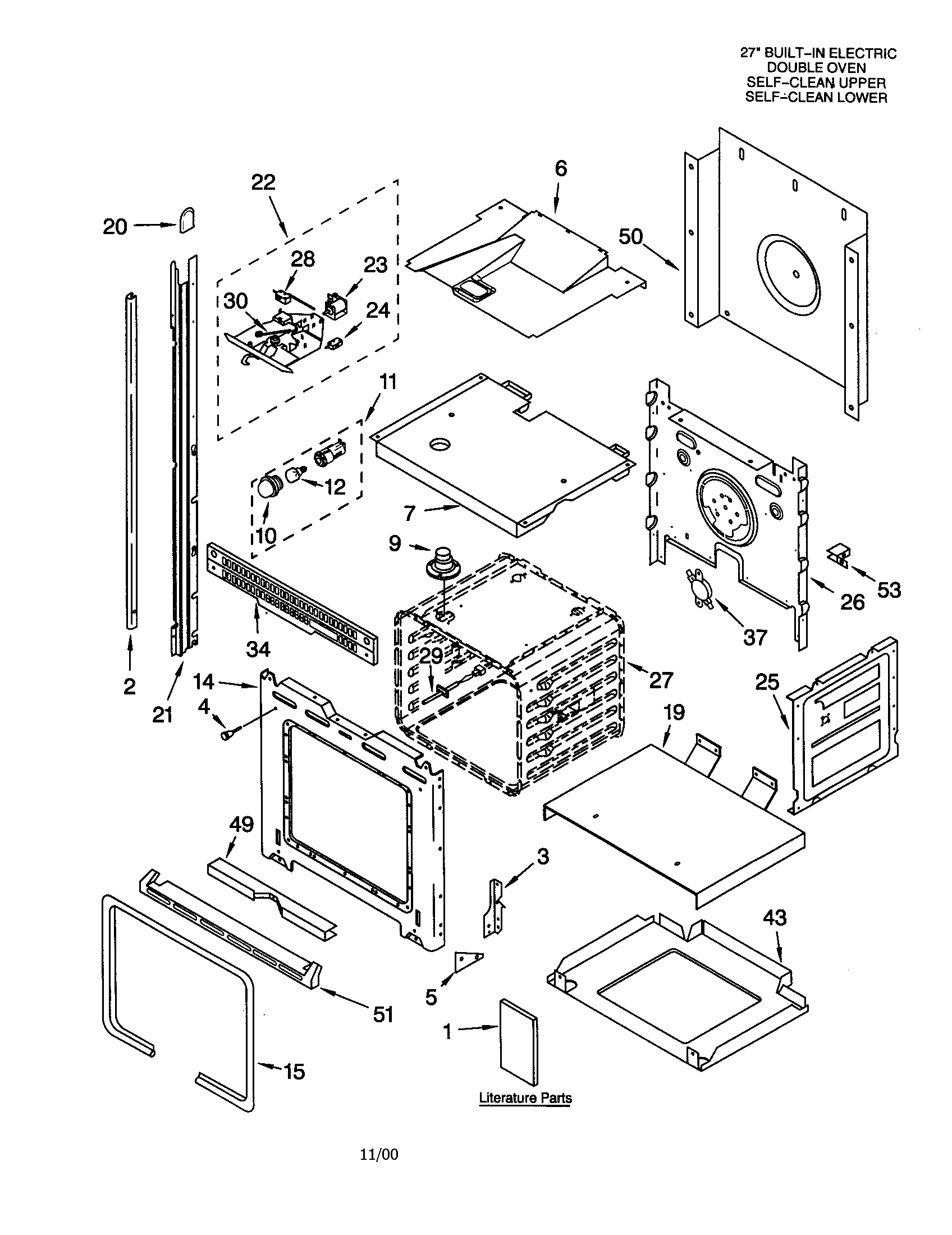 Whirlpool RBD276PDQ9 oven diagram