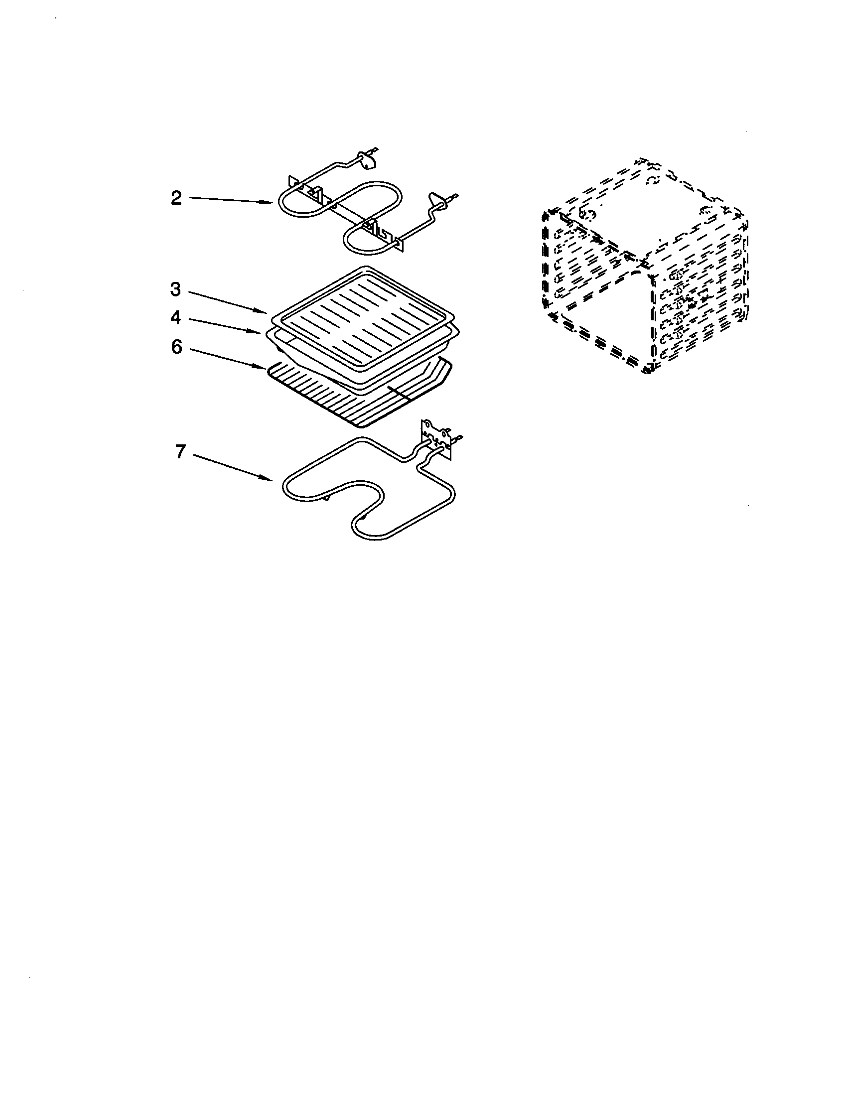 Whirlpool RBD276PDQ9 internal oven diagram