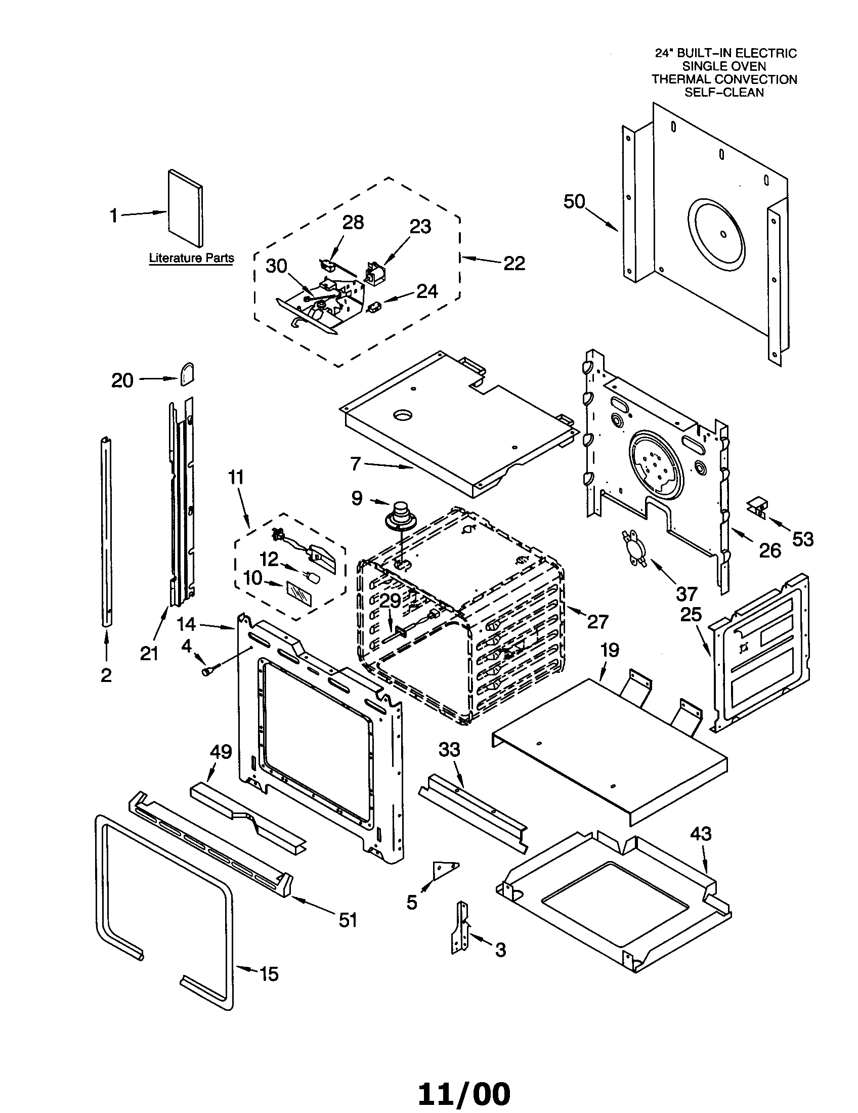 KitchenAid KEBS147DWH9 oven diagram