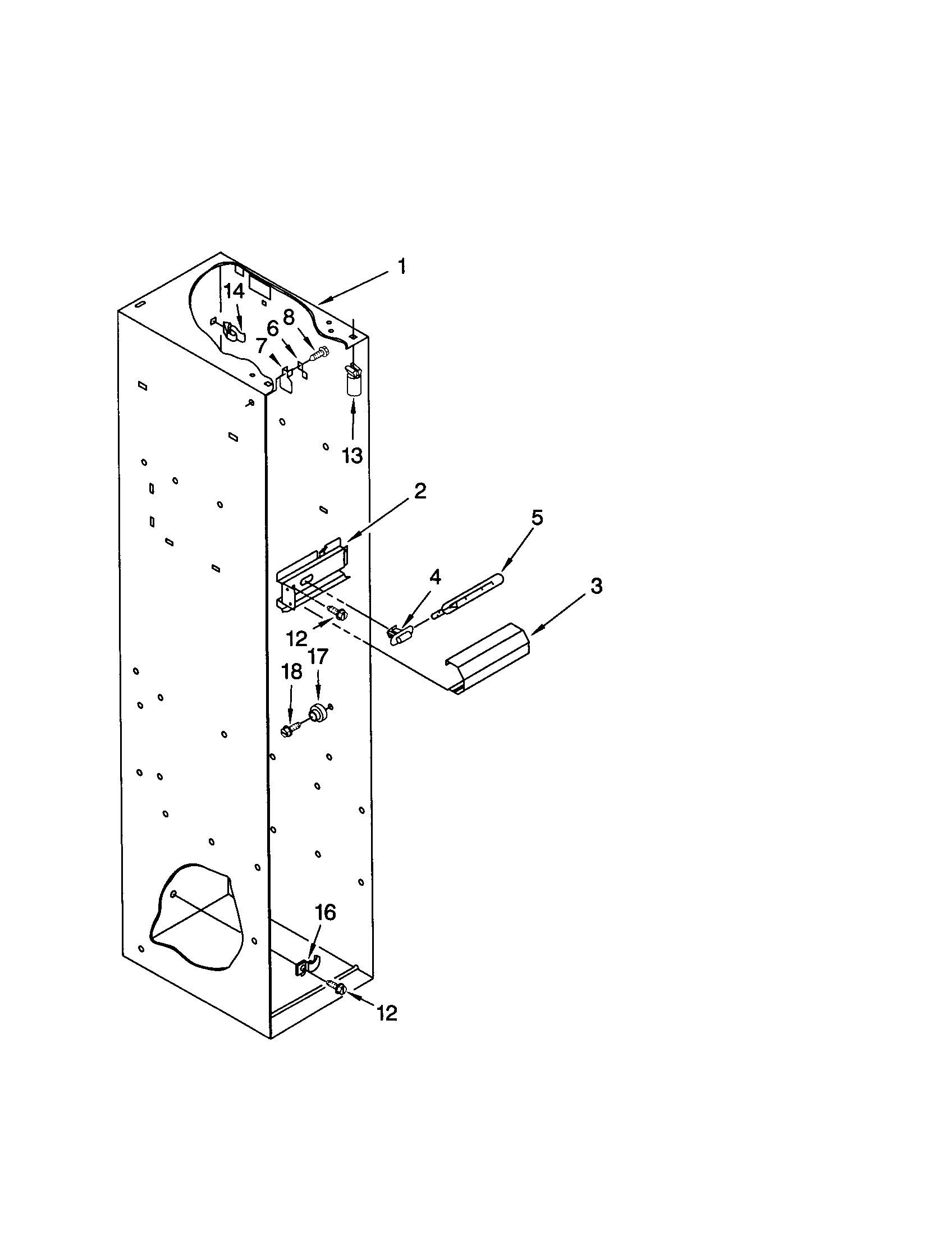 KitchenAid KSSS36QJS00 freezer liner diagram