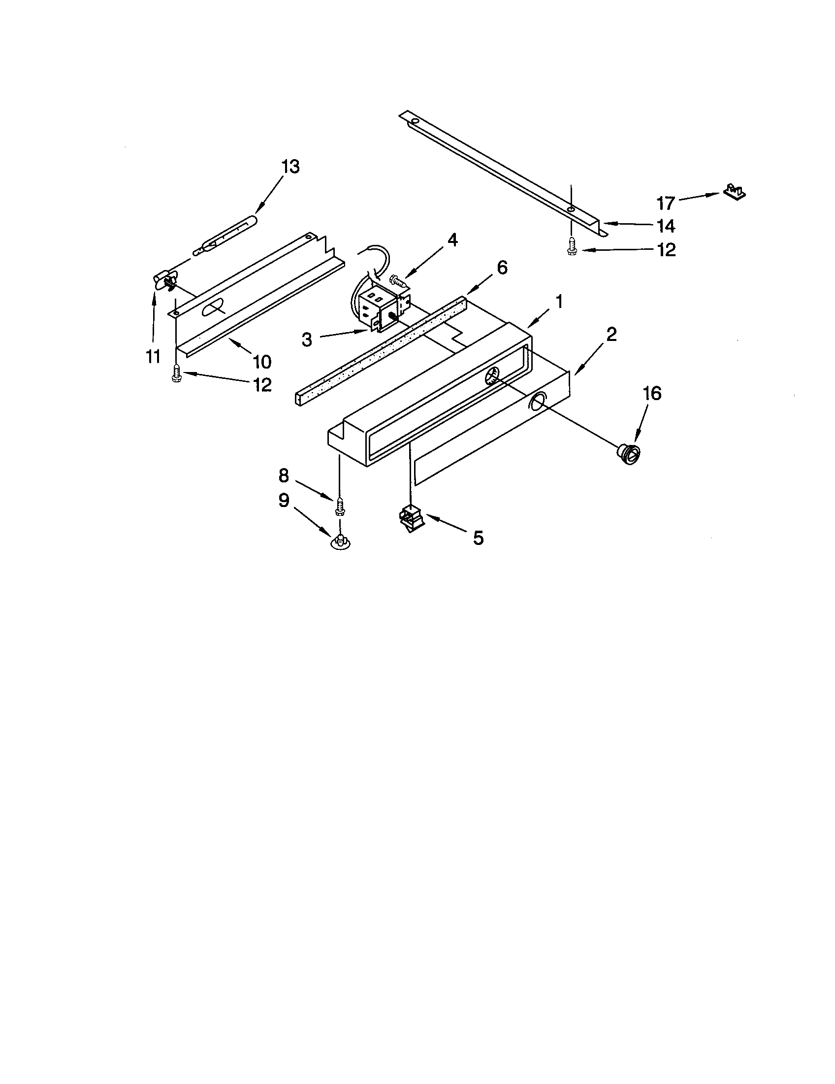 KitchenAid KSSS36QJS00 freezer control panel diagram