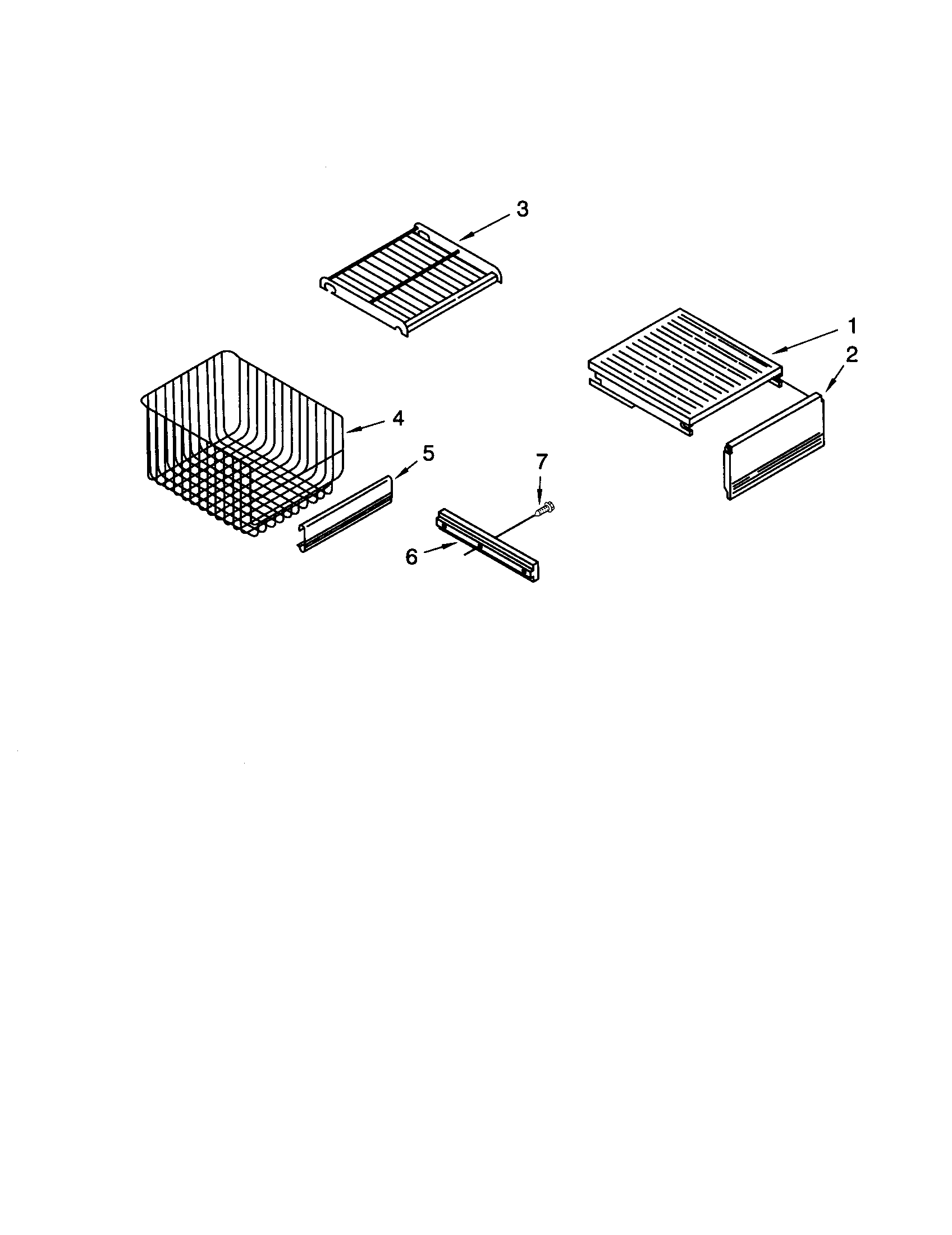 KitchenAid KSSS36QJS00 freezer shelf diagram