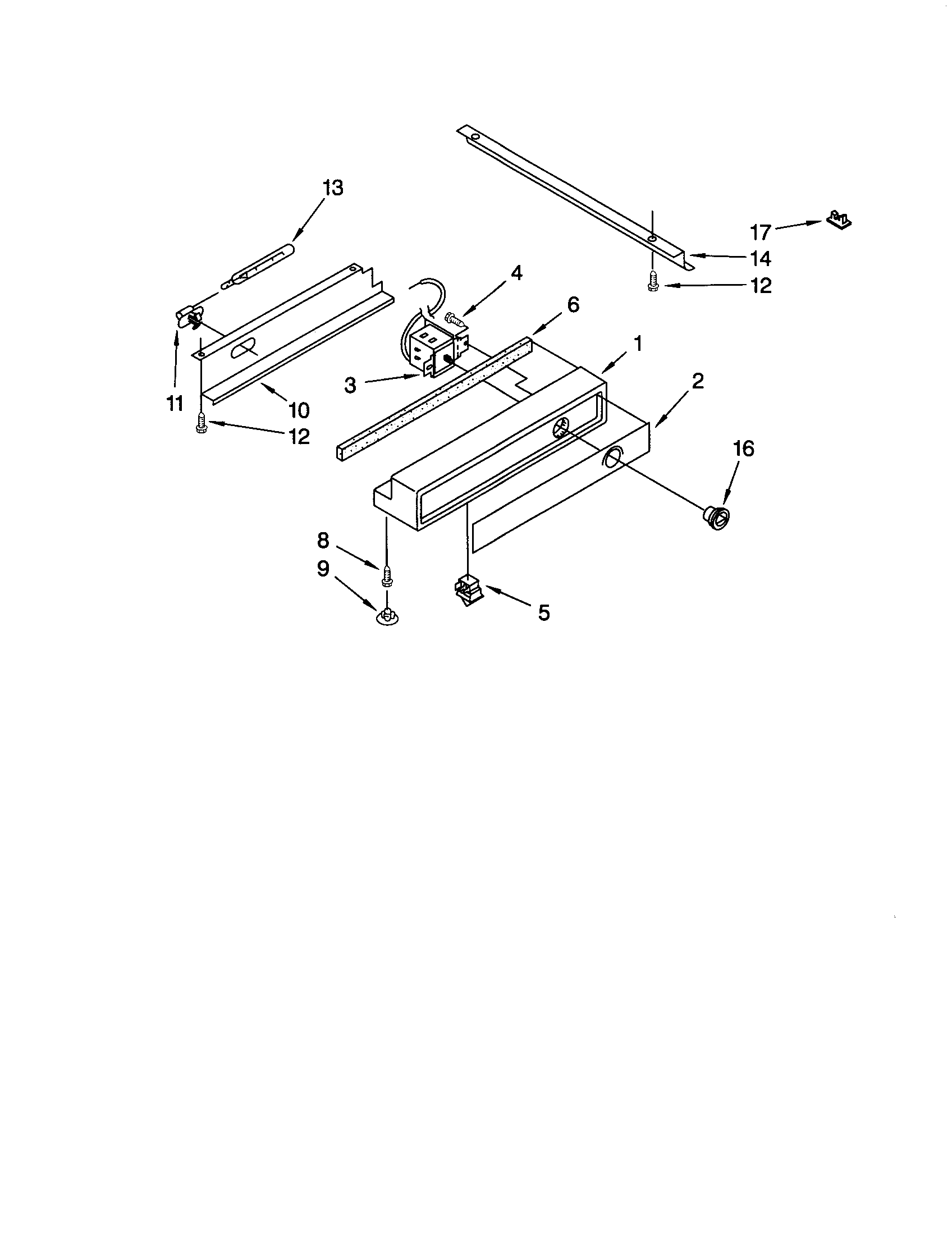 KitchenAid KSSS36QJX00 freezer control panel diagram