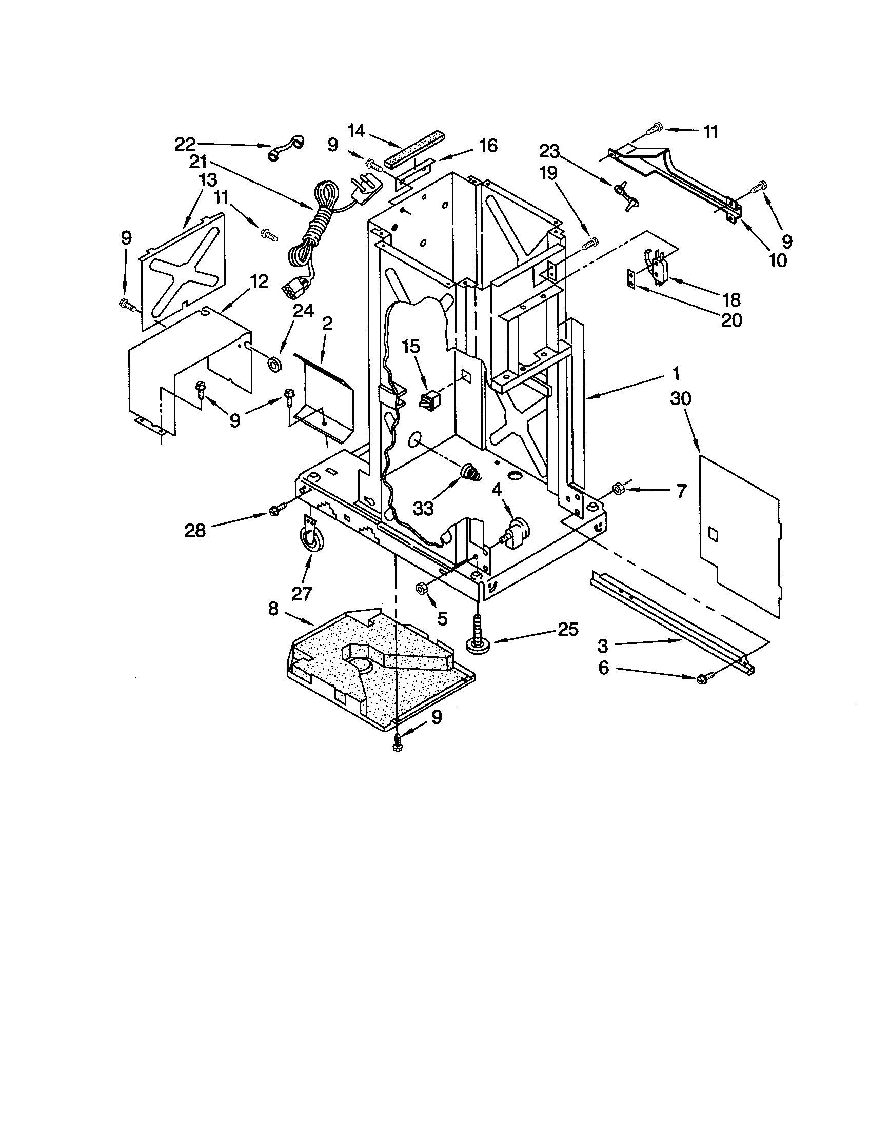 KitchenAid KUCC151JBL0 frame diagram