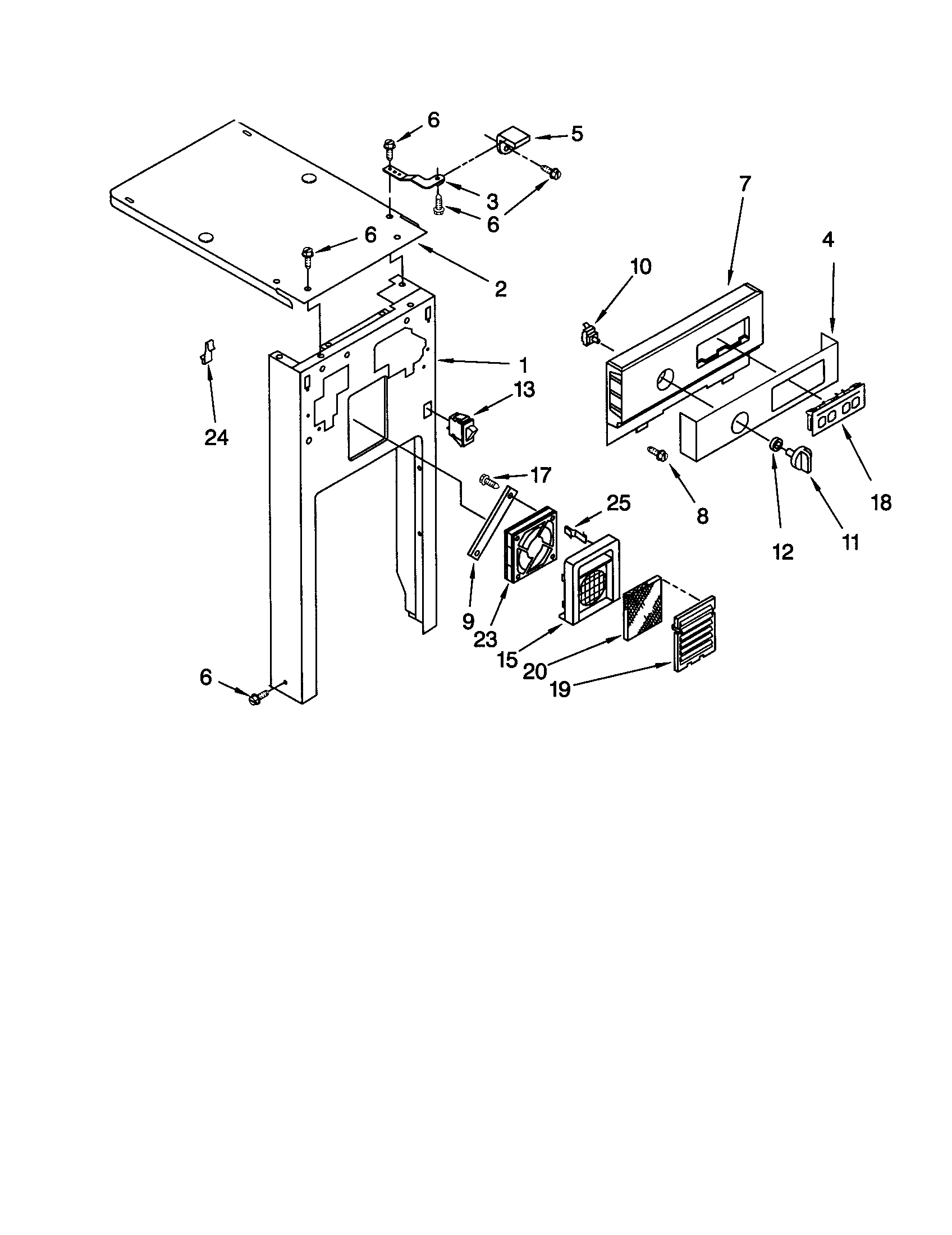 KitchenAid KUCC151JBL0 panel and control diagram