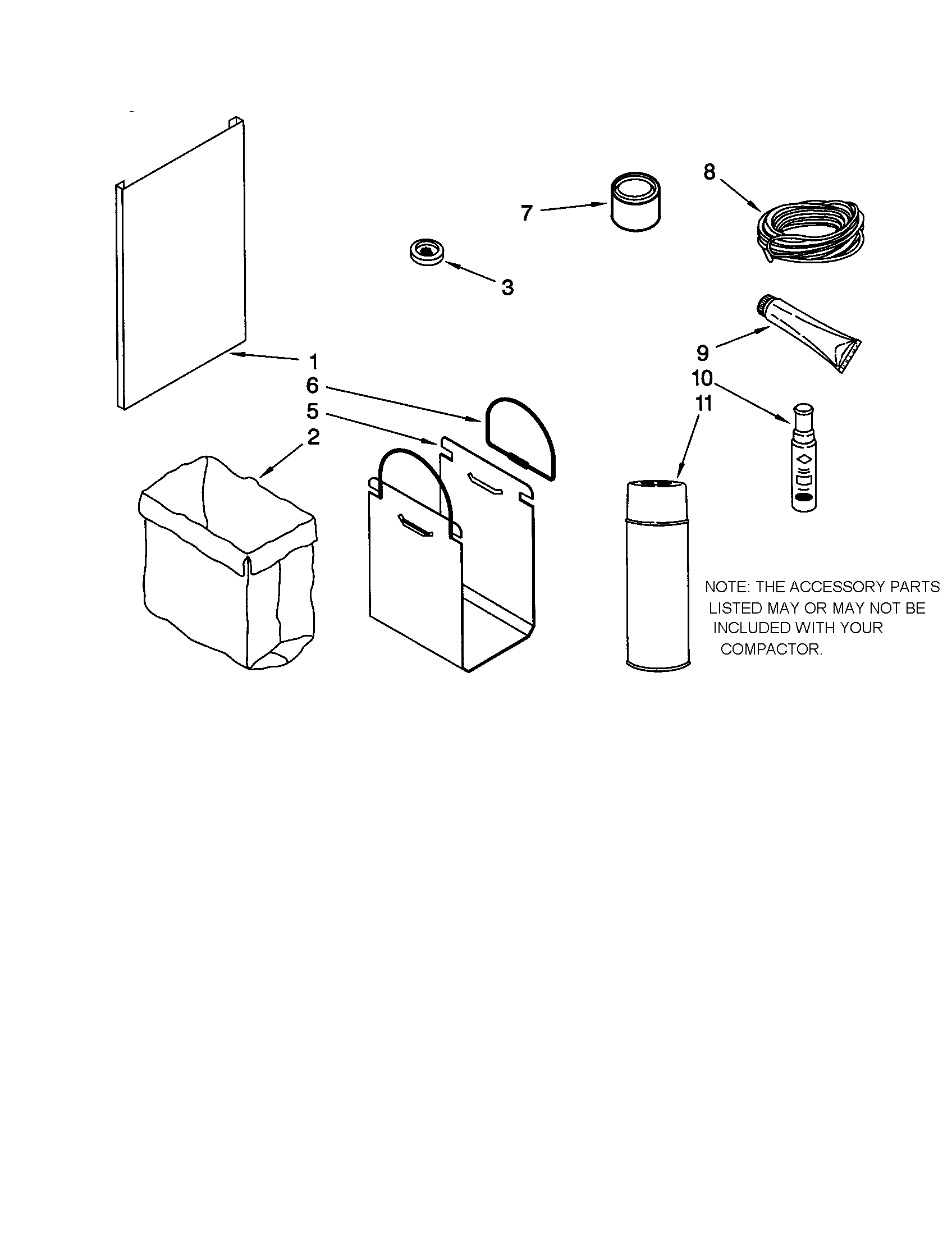 KitchenAid KUCC151JBL0 accessory diagram
