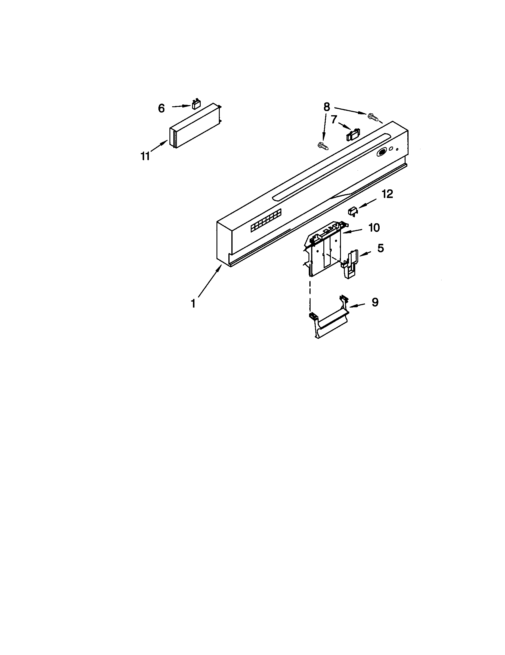 Kenmore Elite 66516919001 control panel diagram