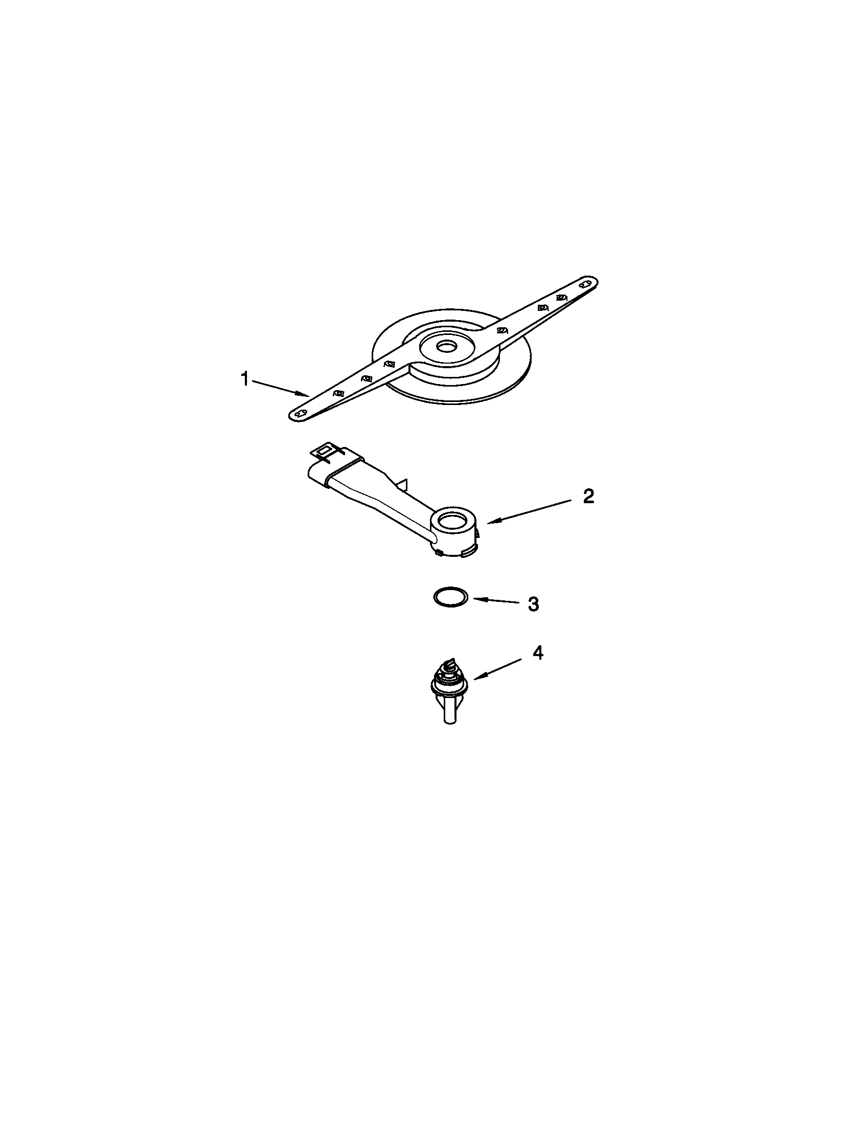 Kenmore Elite 66516919001 lower washarm diagram