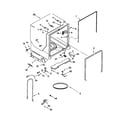 Kenmore Elite 66515914001 tub and frame diagram
