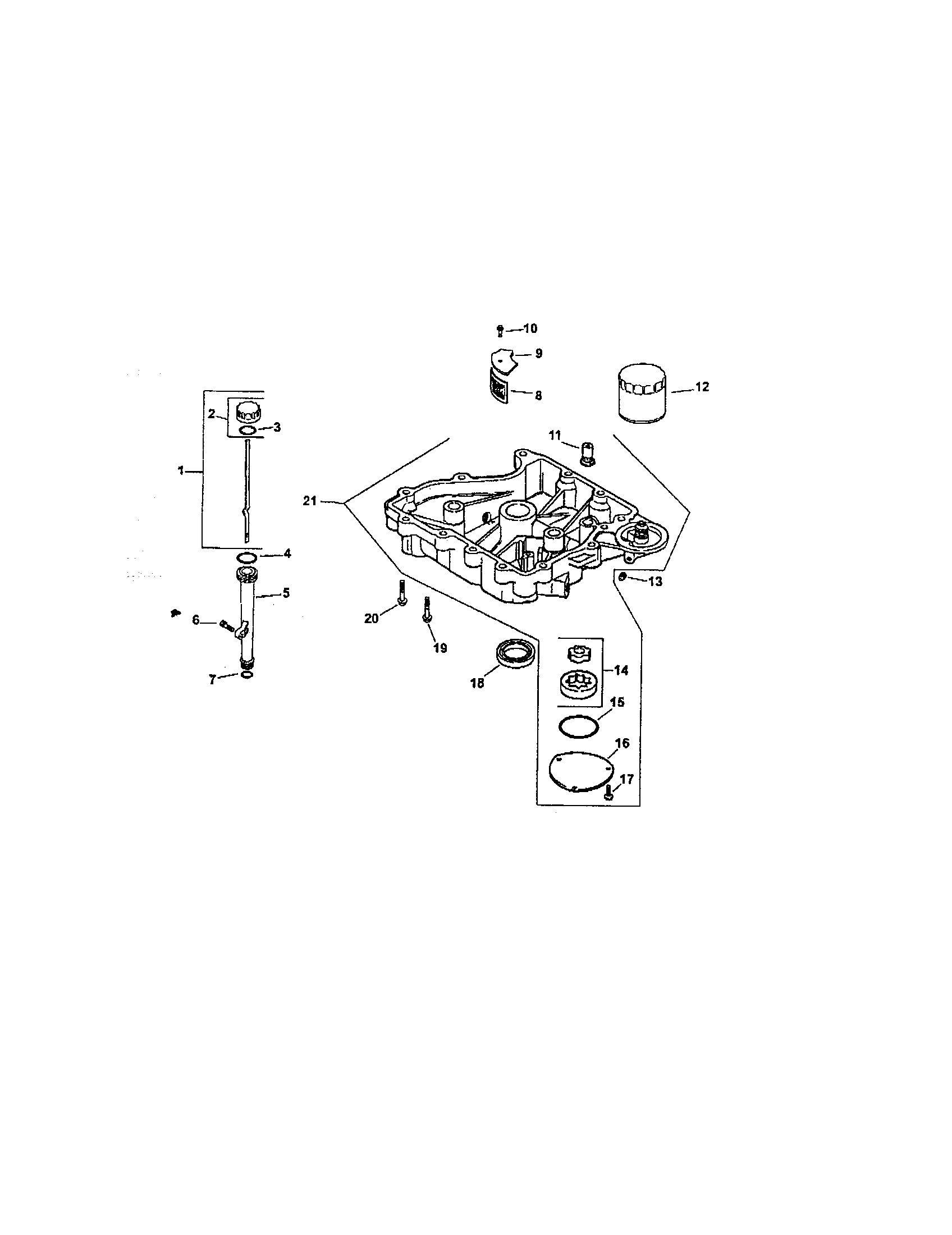 Craftsman 917272061 oil pan/lubrication diagram