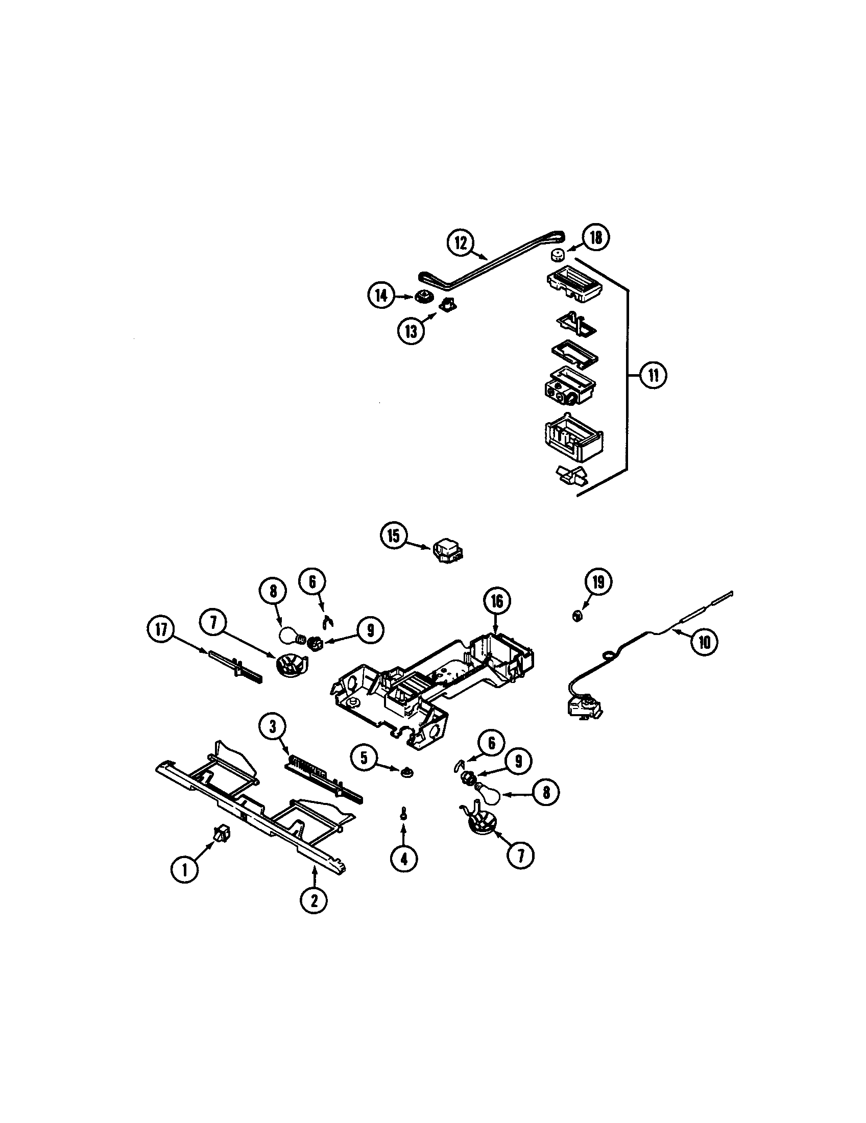 Maytag MTF2455ERQ controls diagram