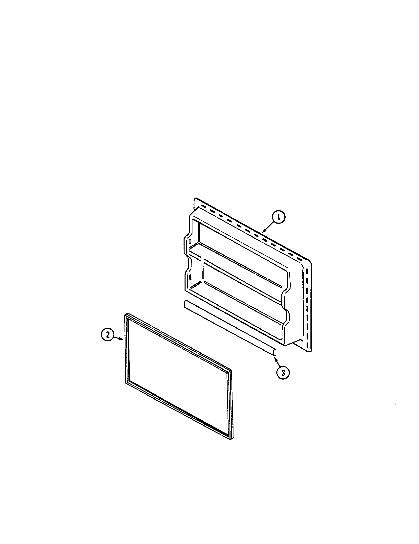 Maytag MTF2455ERQ freezer inner door diagram