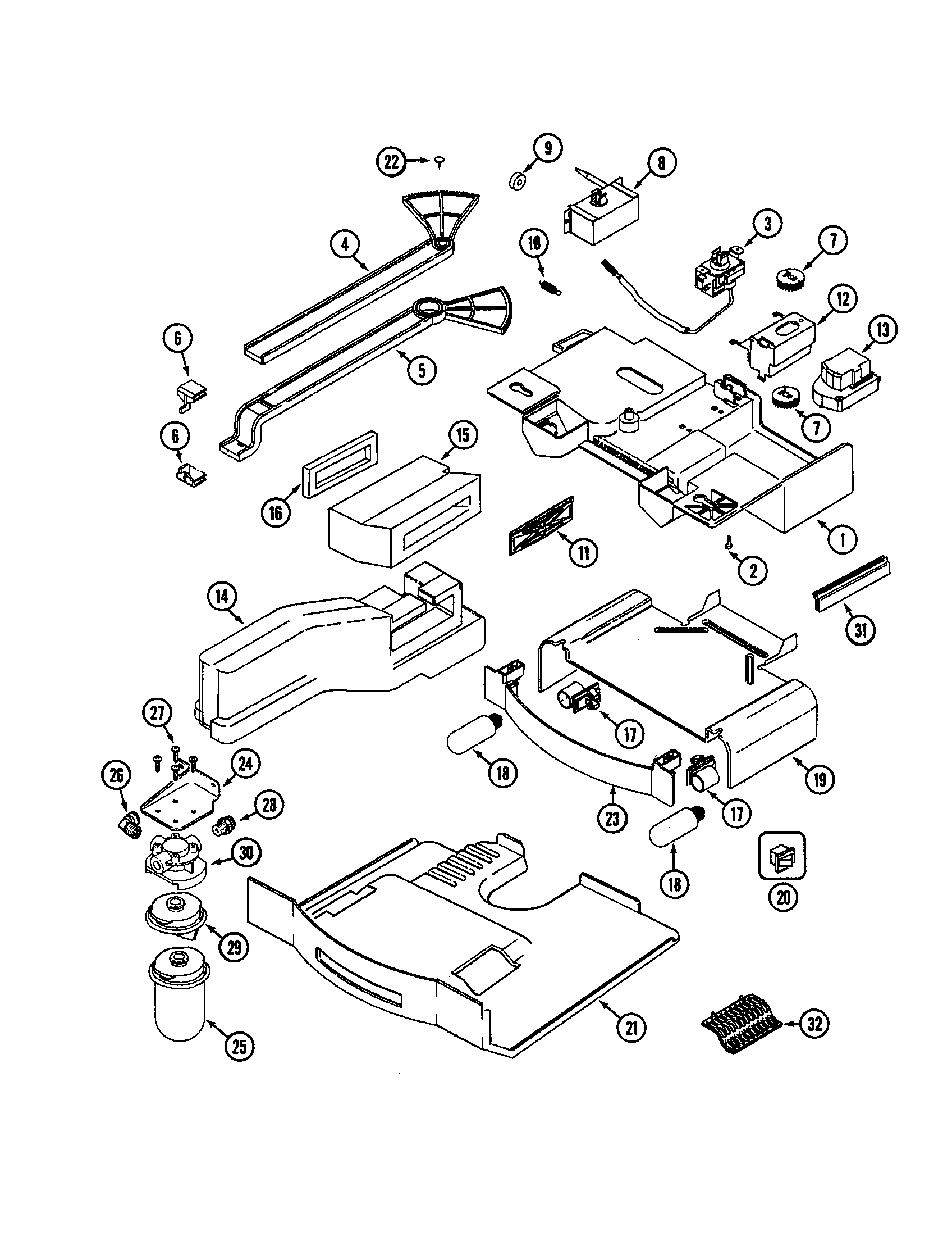 Maytag MSD2748DRQ controls diagram