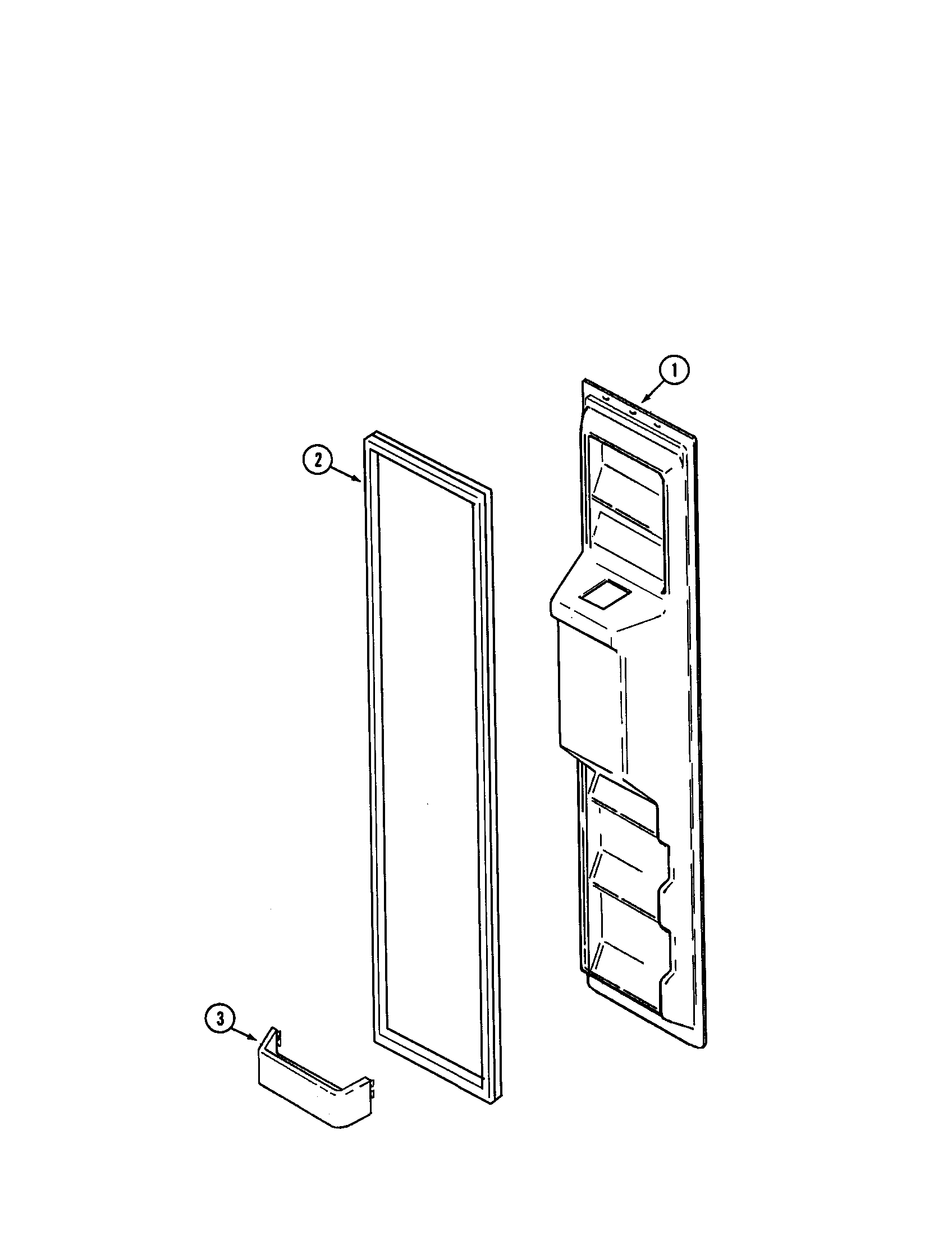 Maytag MSD2748DRQ freezer inner door diagram