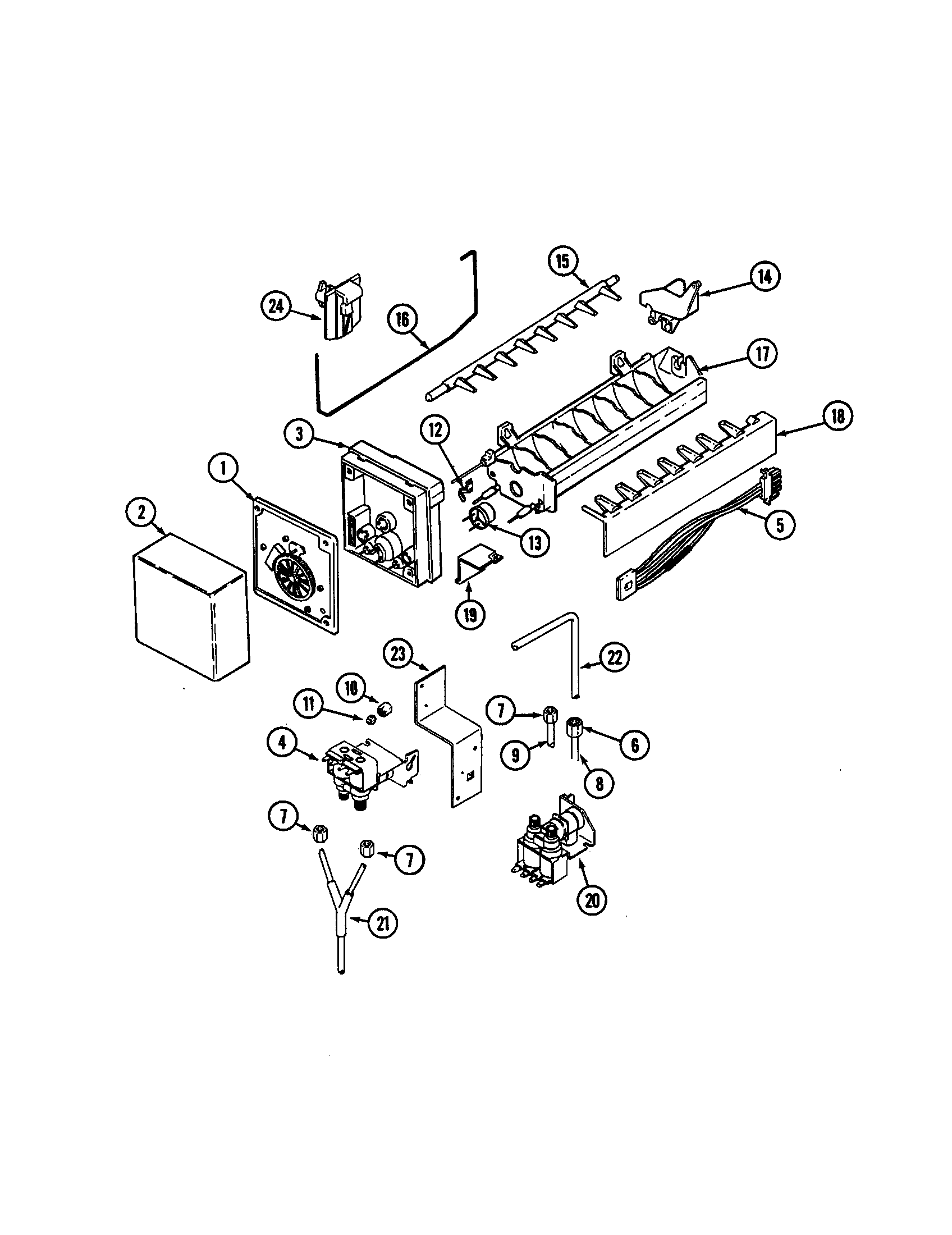 Maytag MSD2748DRQ icemaker diagram