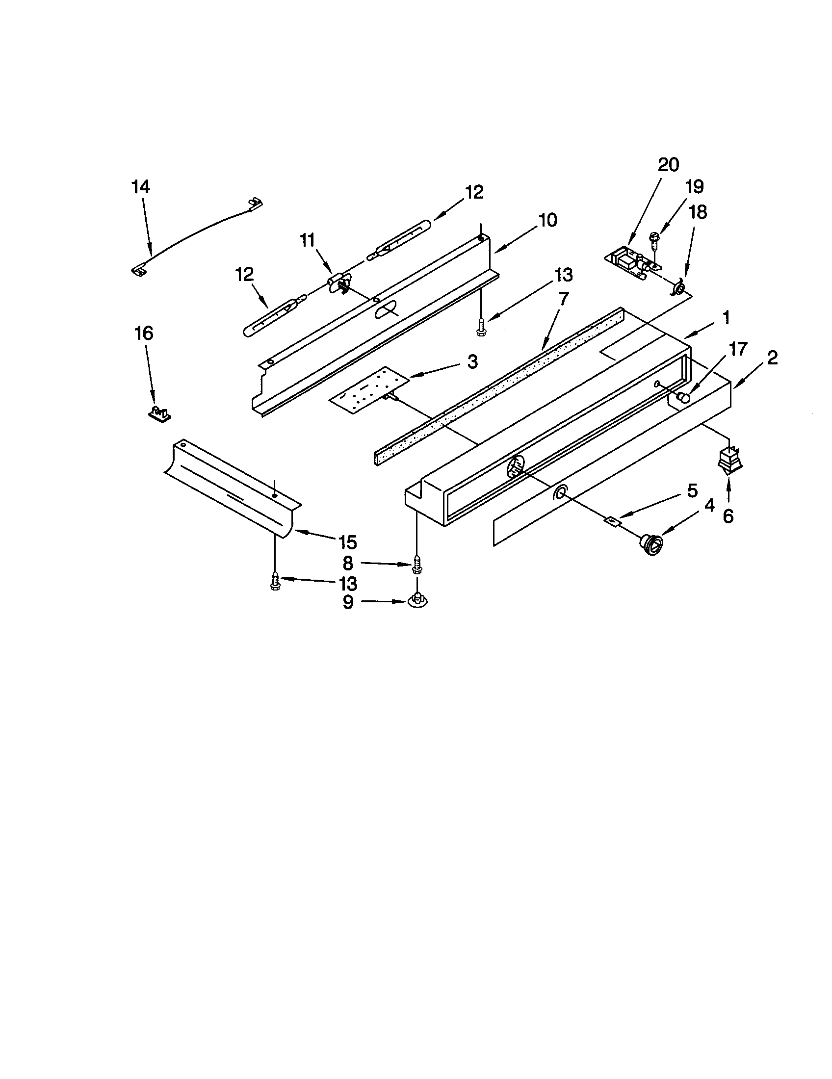 KitchenAid KSSS48QJX00 refrigerator control panel diagram