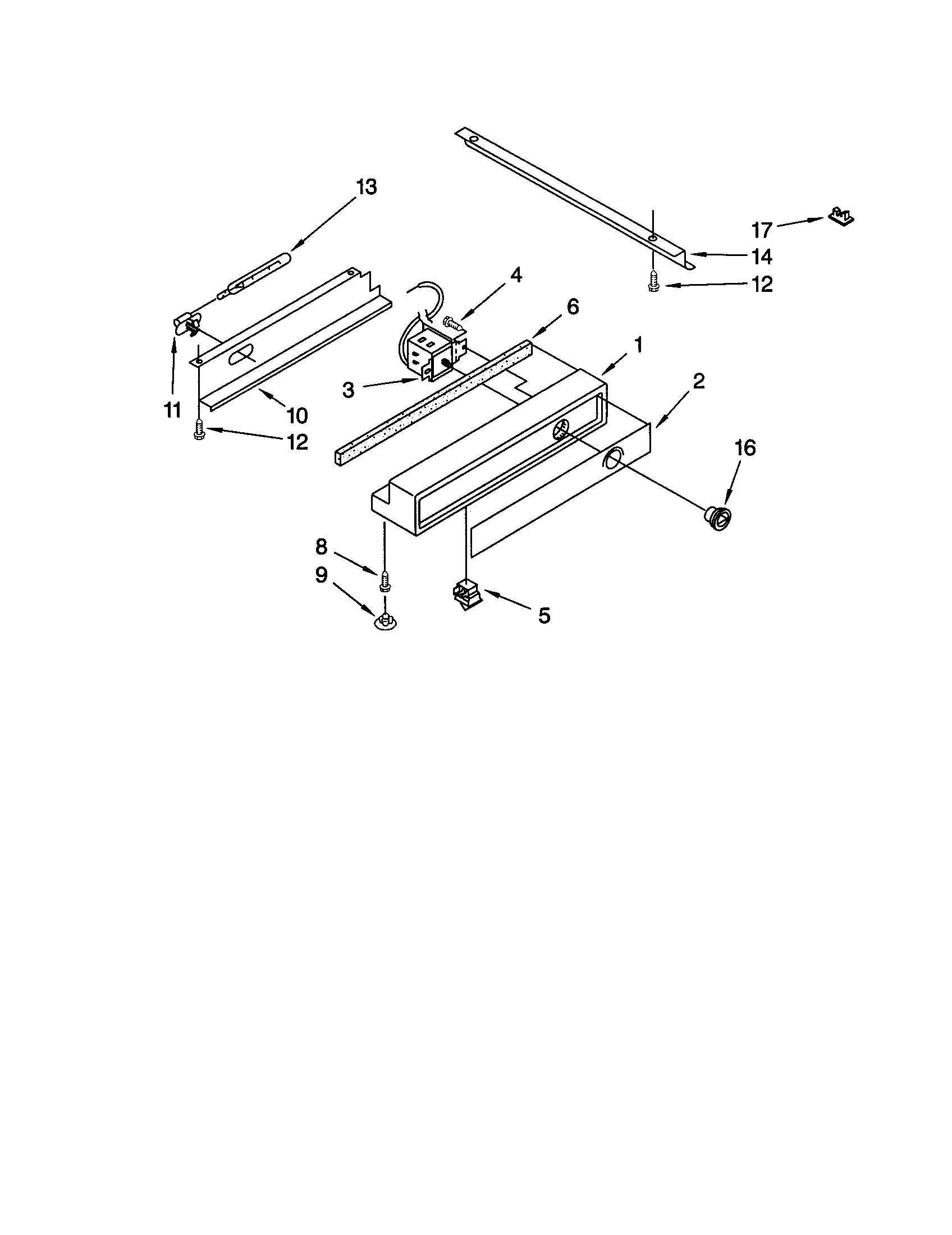 KitchenAid KSSS48QJX00 freezer control panel diagram