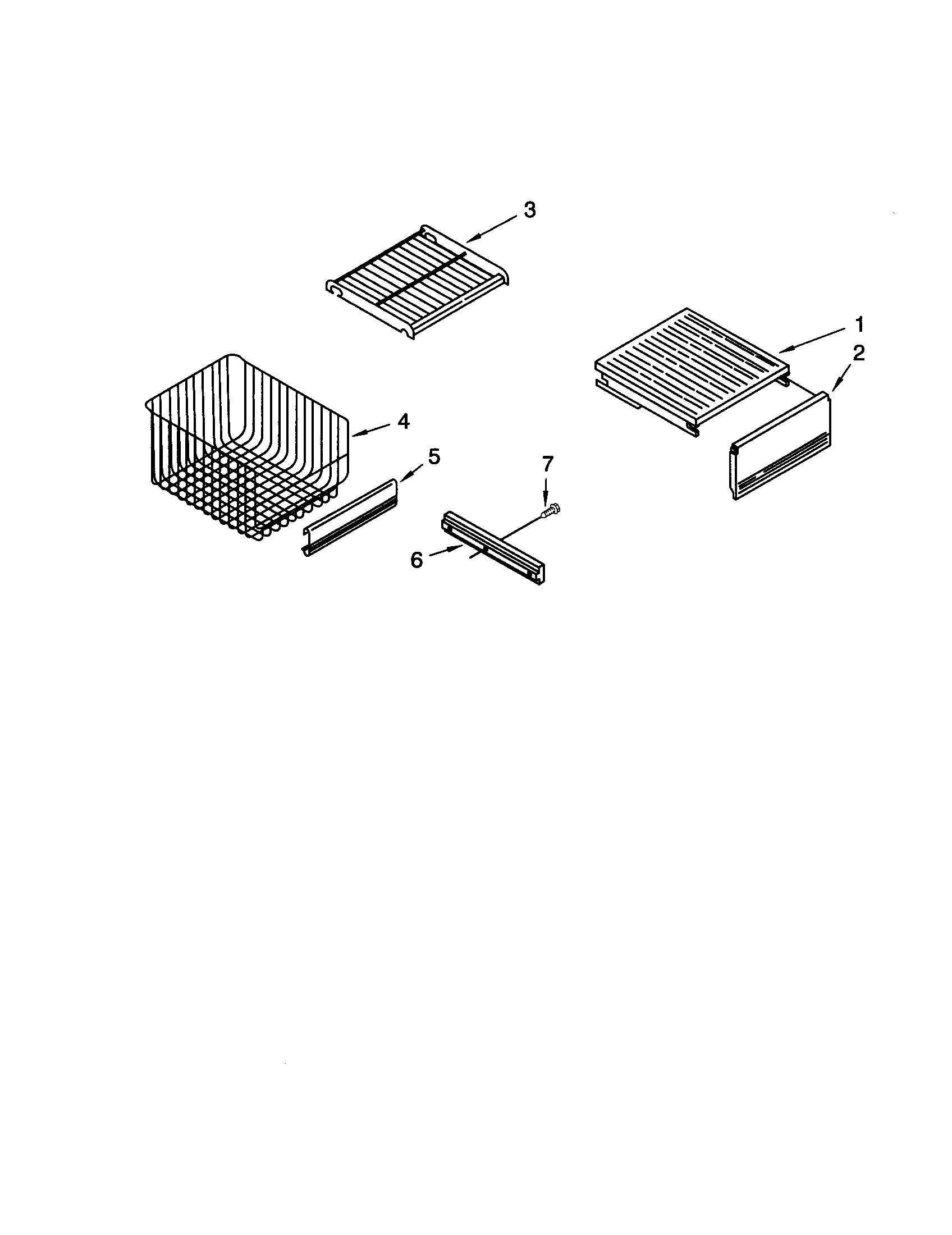 KitchenAid KSSS48QJX00 freezer shelf diagram