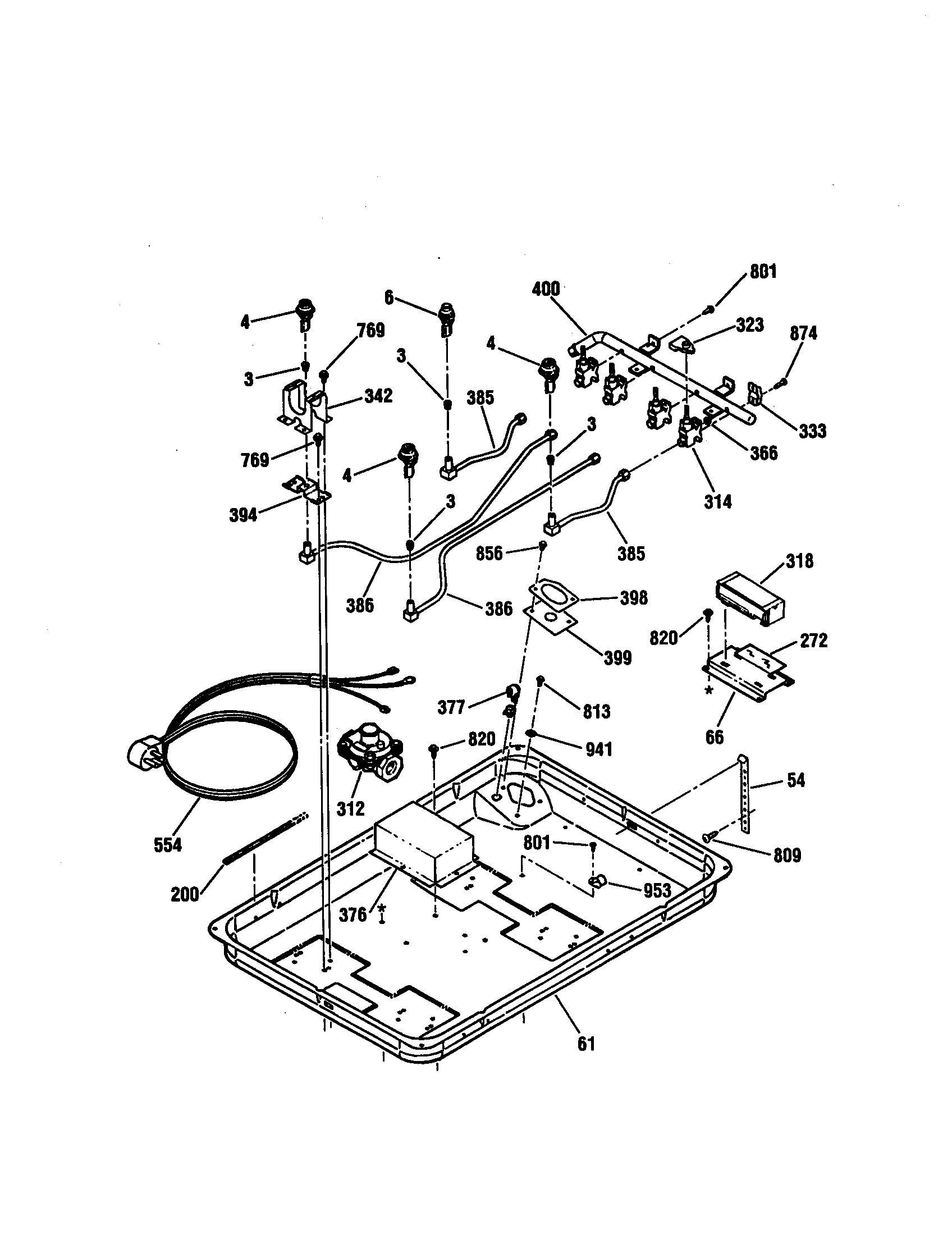 Kenmore 91132355590 burner diagram