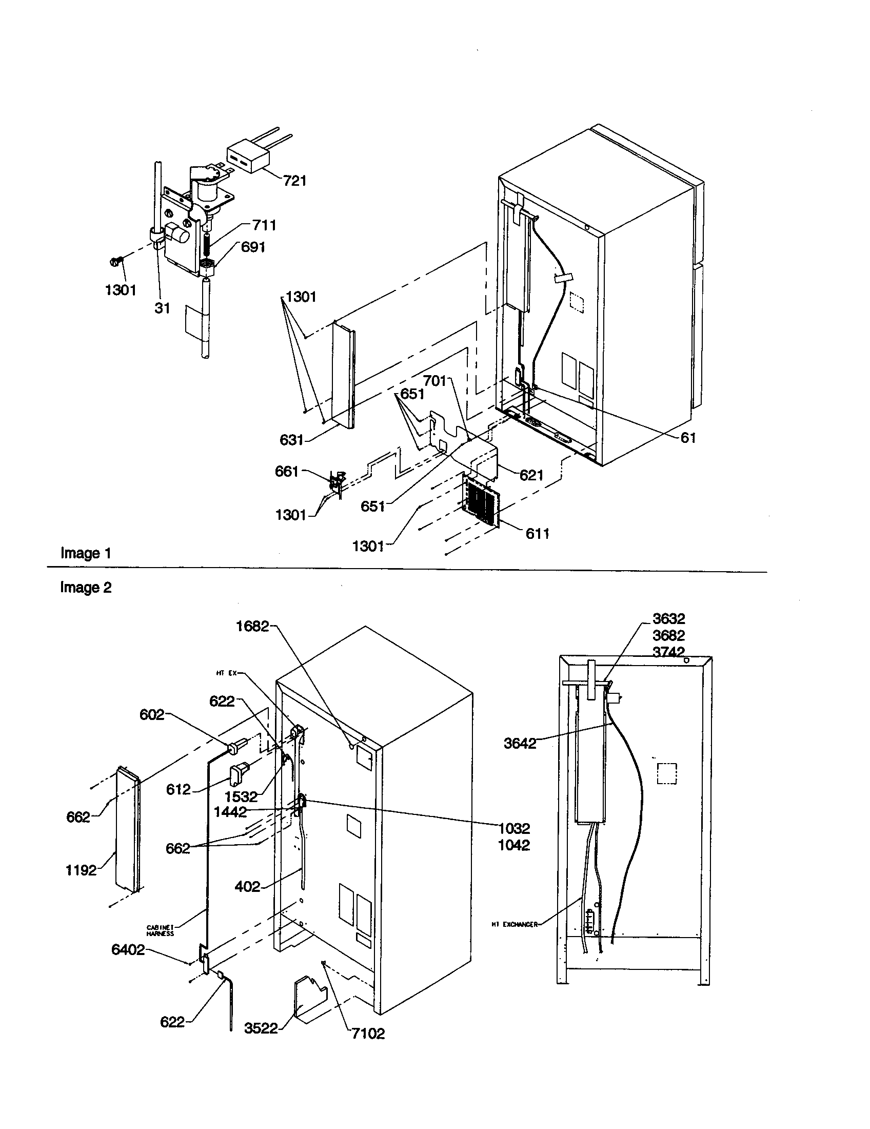 Amana TH21V2C-P1315906WC cabinet back diagram