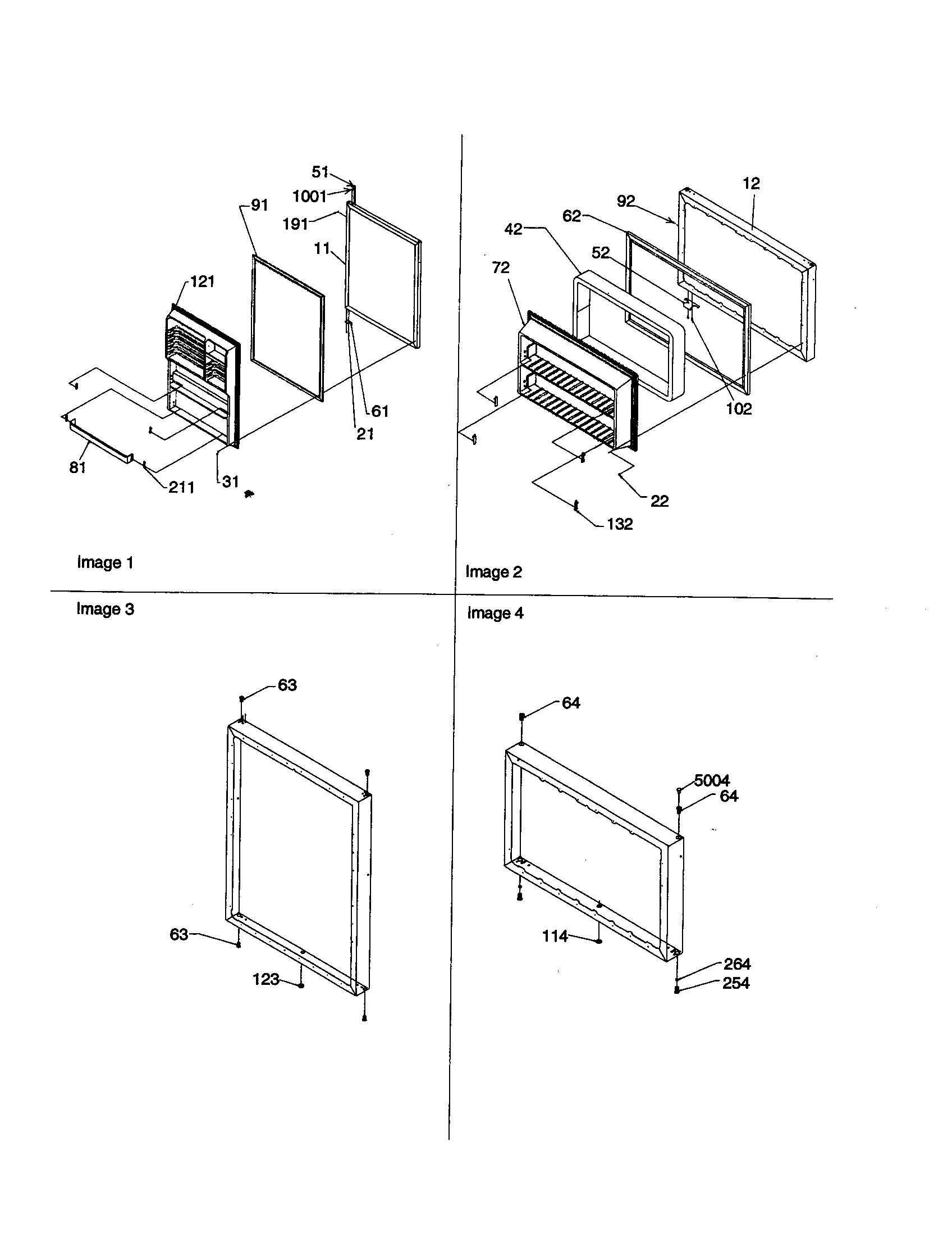 Amana TH21V2C-P1315906WC door assembly diagram
