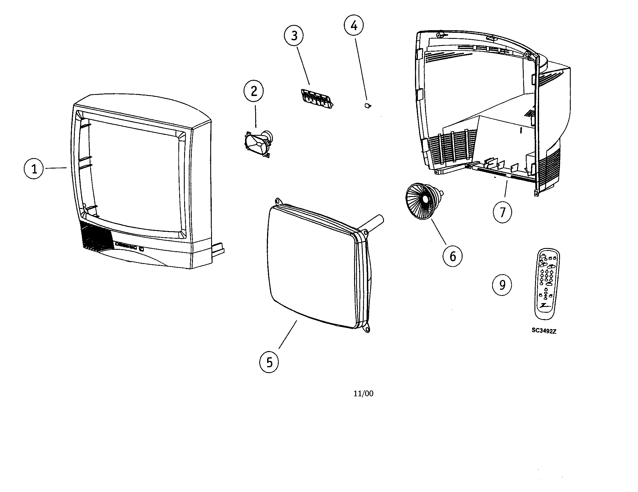 Zenith C19A02D8 tv diagram