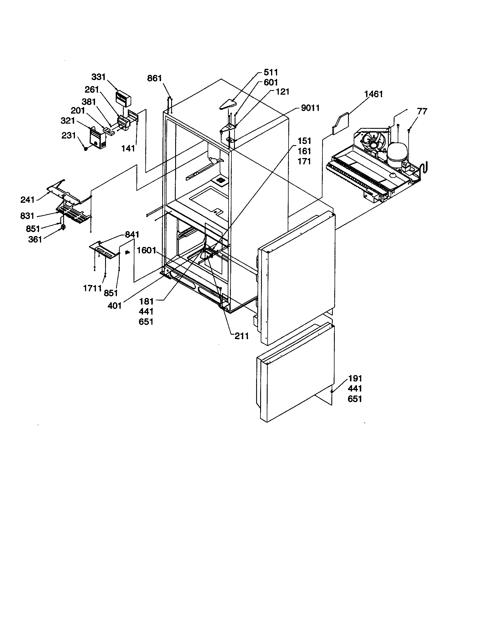 Amana BC21VW-P1325016WW controls and light covers diagram