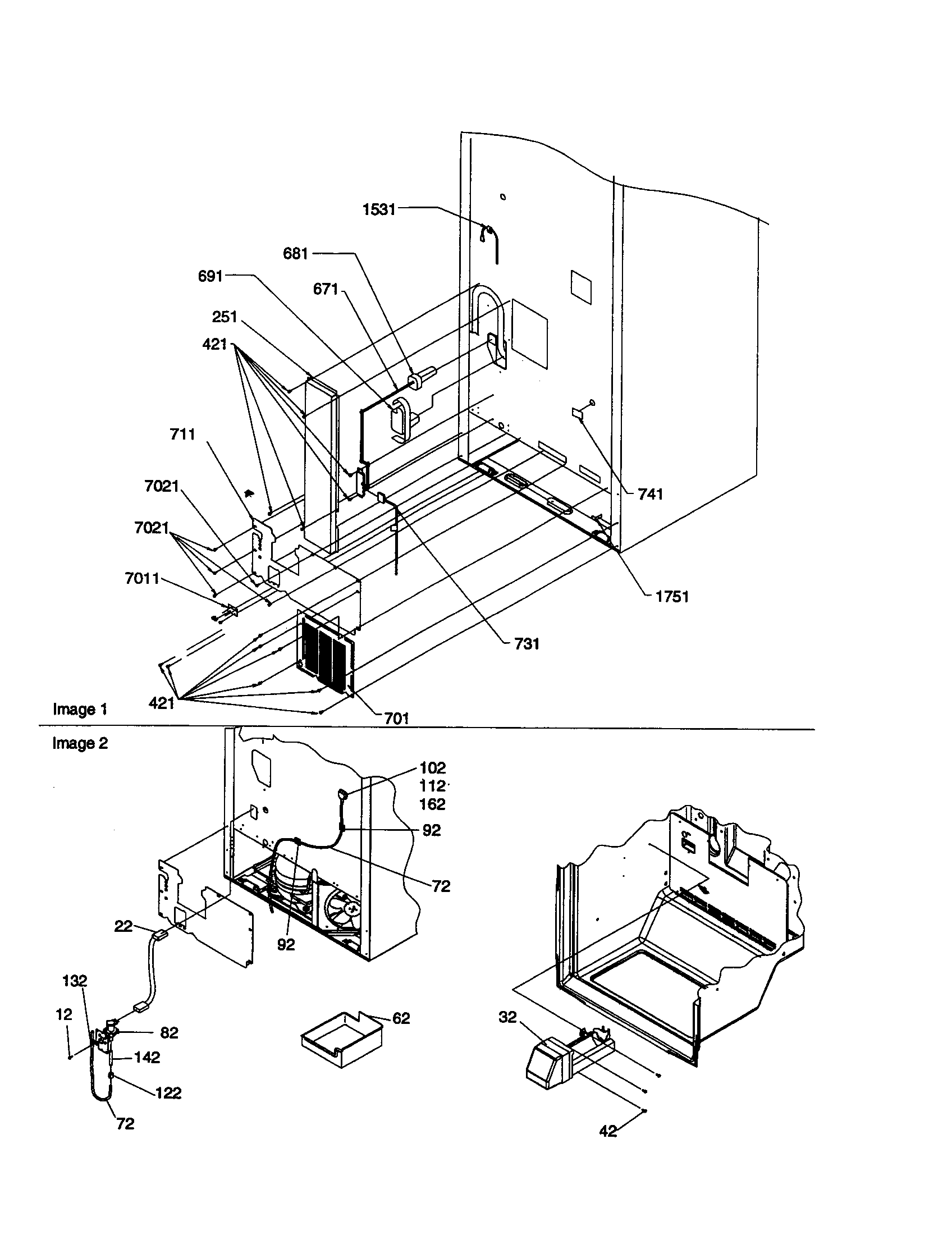 Amana BC21VW-P1325016WW cabinet back diagram