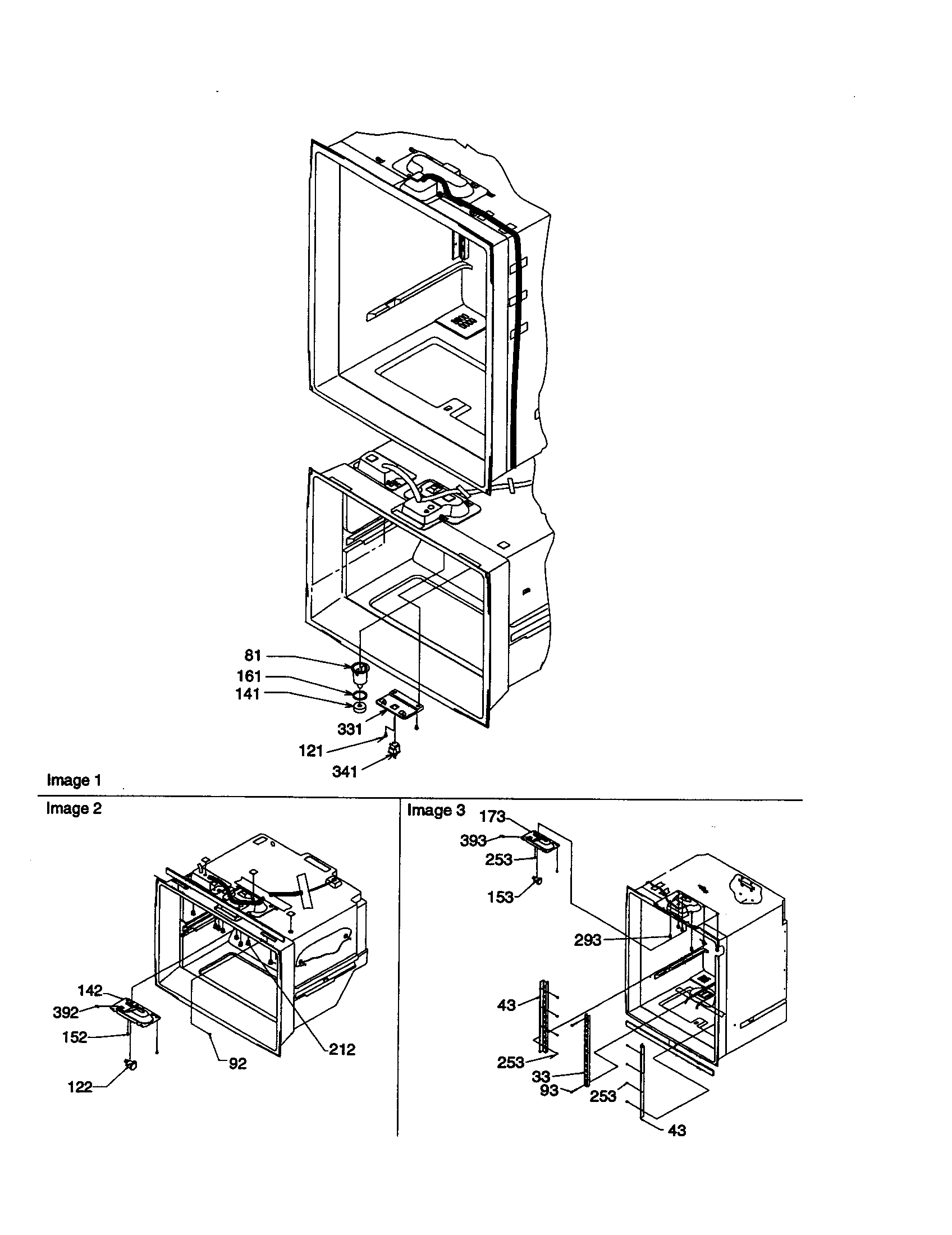 Amana BC21VW-P1325016WW light switches and drain funnel diagram
