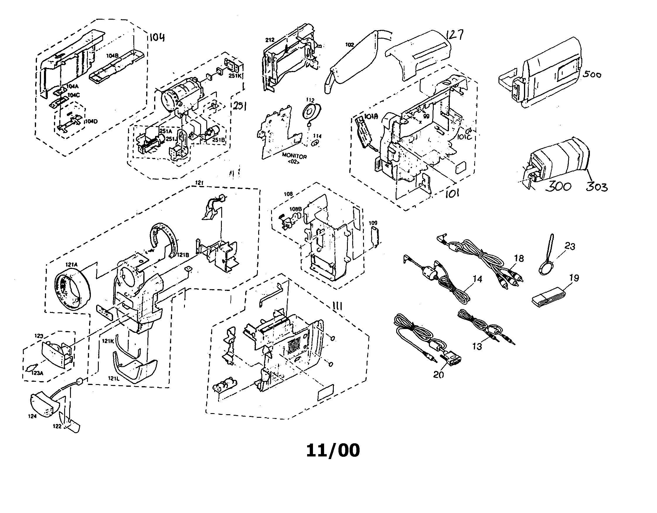 JVC GR-DVL305U comacorder digital diagram