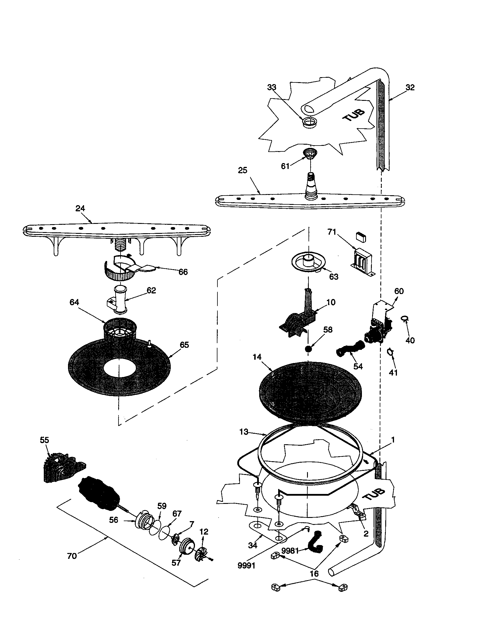 Amana DWA73AW-P1318613W motor diagram