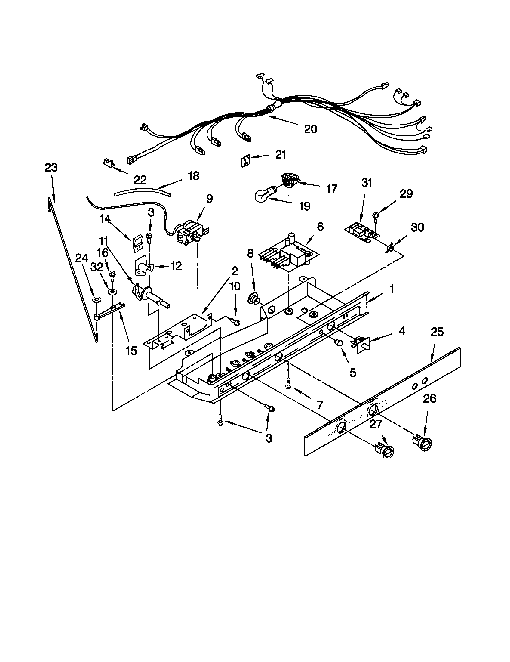 Kenmore 10651559100 control diagram