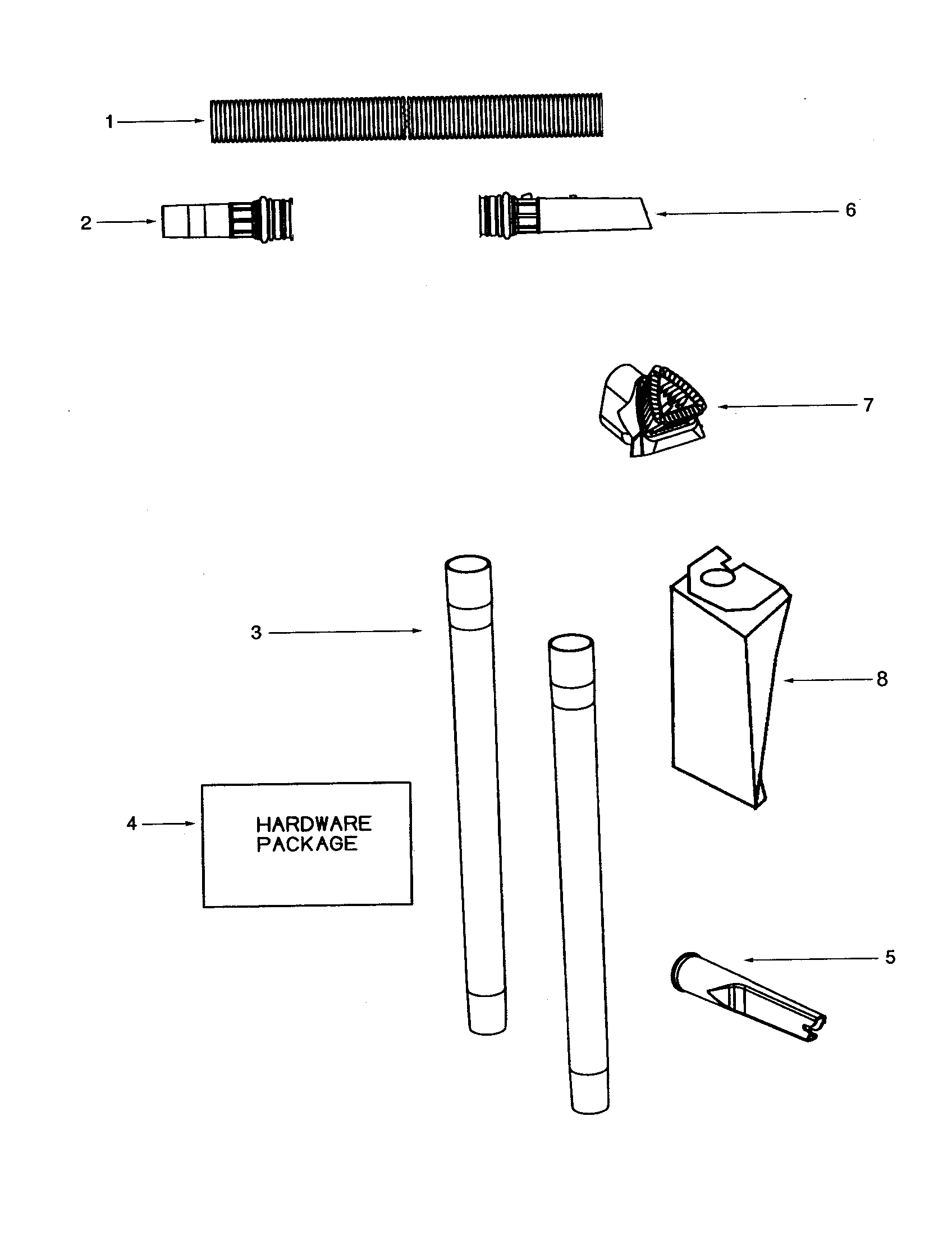 Eureka 4337ATH attachments diagram