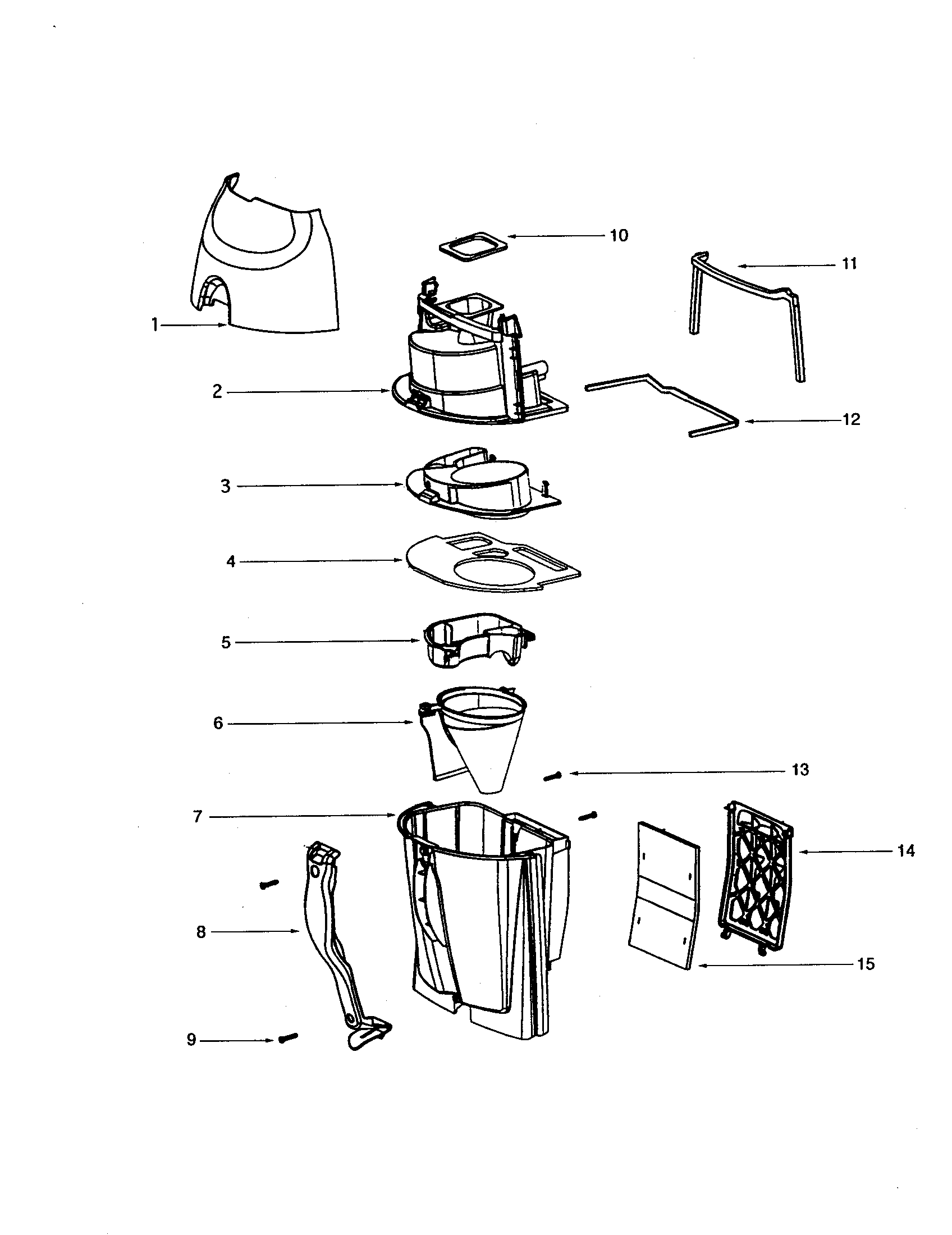 Eureka 5191AT-2 cyclone diagram