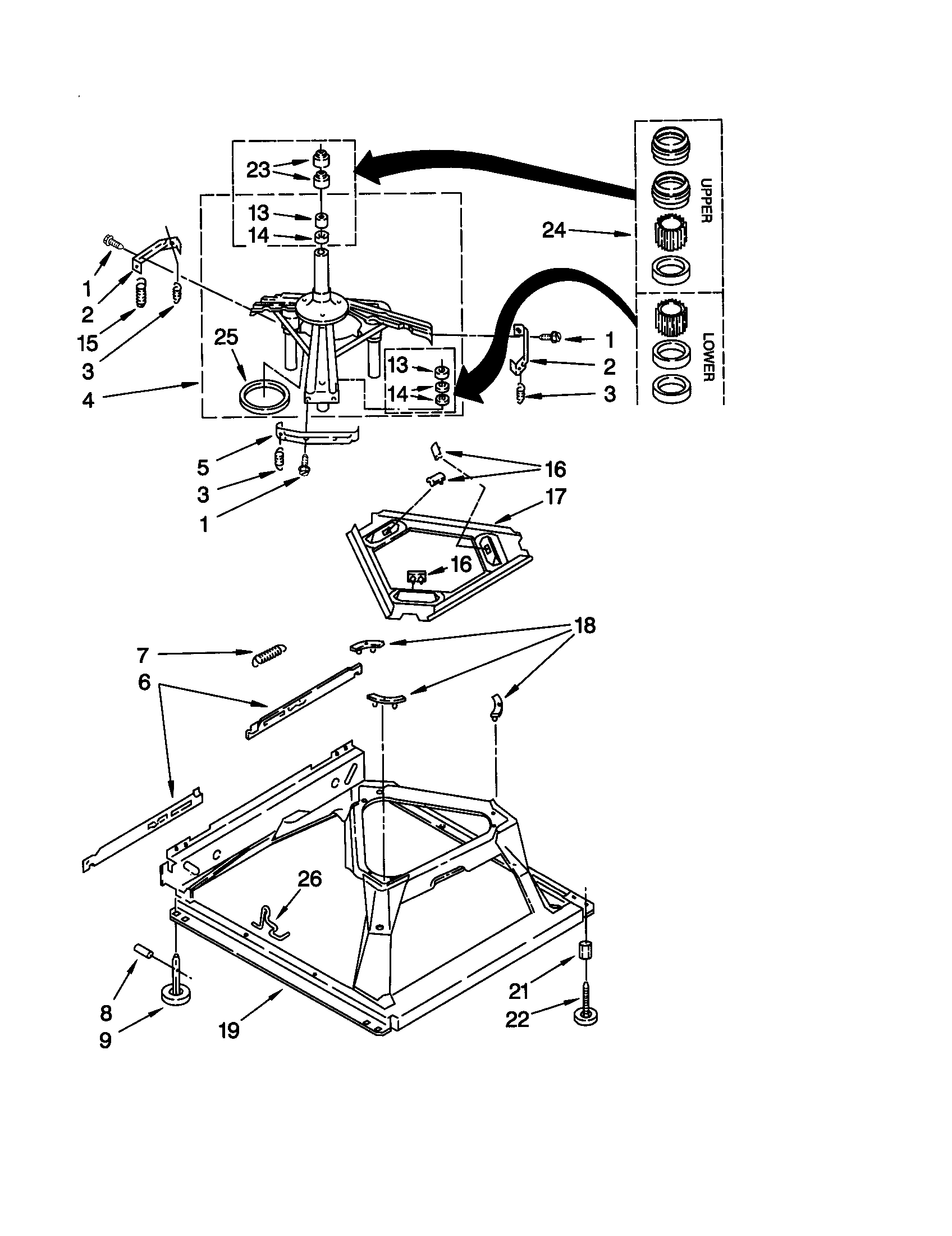 Kenmore 11021894000 machine base diagram
