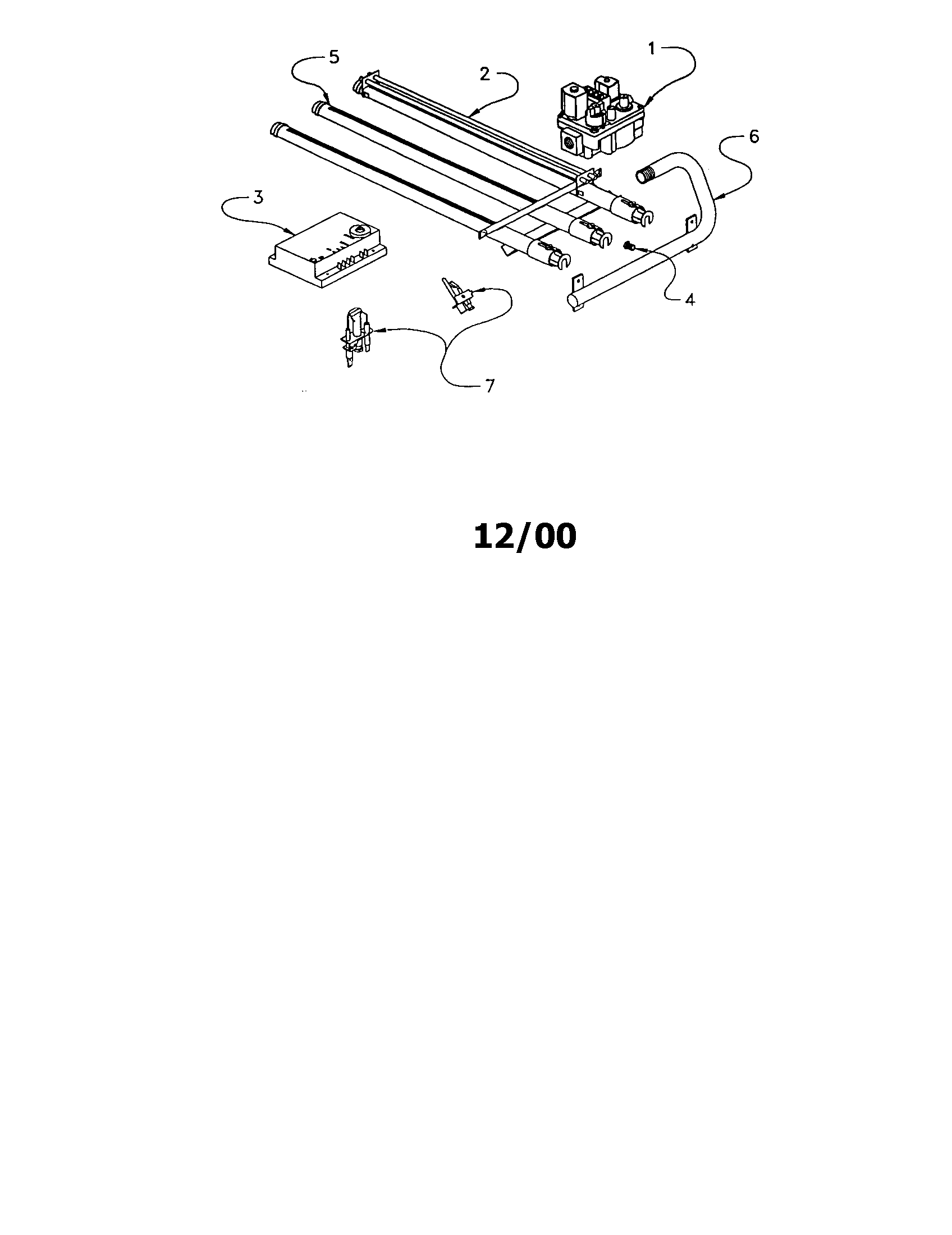 Goodman GUPS075-3 gas train diagram