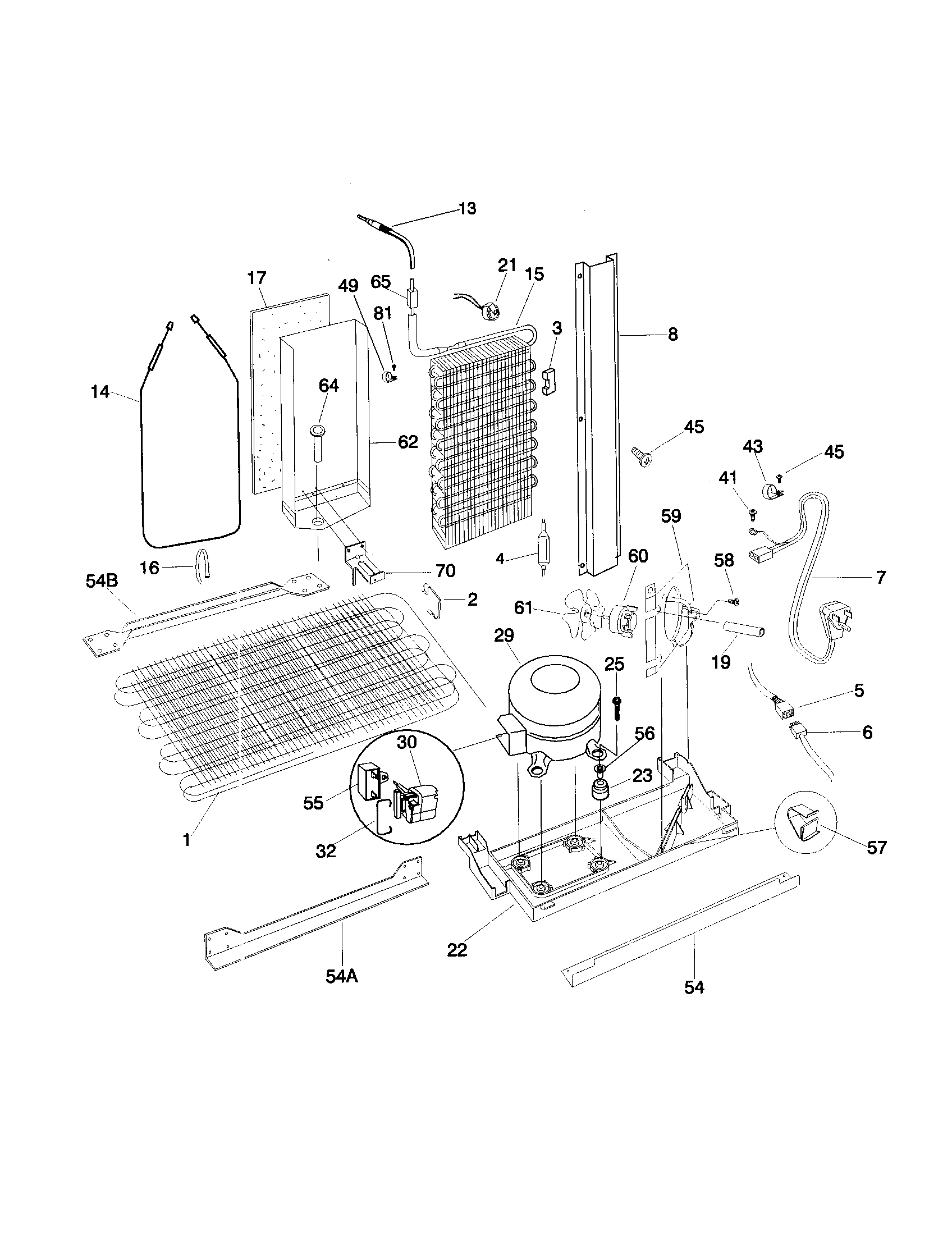 Frigidaire F45ZR24JW1 system diagram