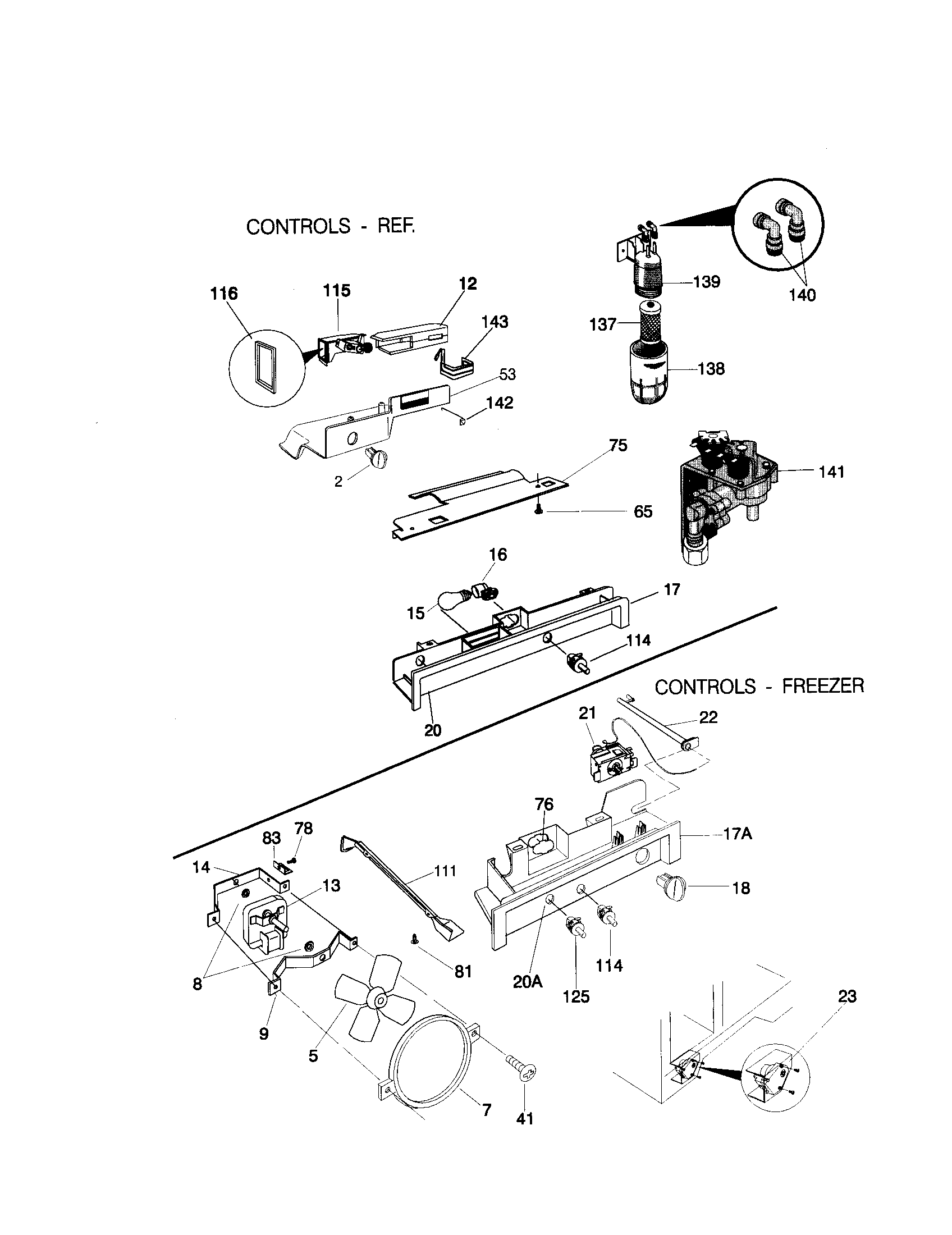 Frigidaire FRS24ZRHW4 controls diagram