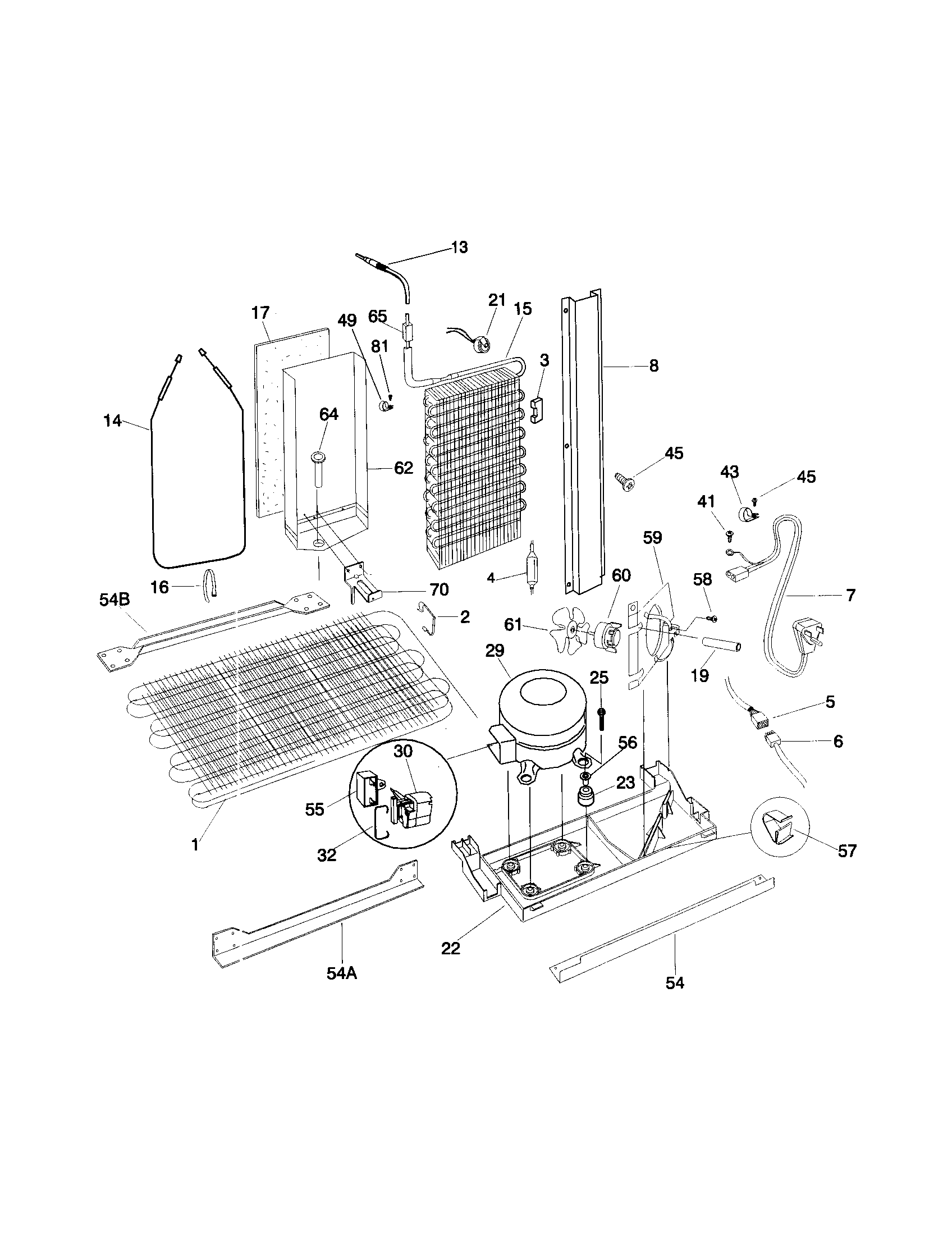 Frigidaire FRS24ZRHW4 system diagram
