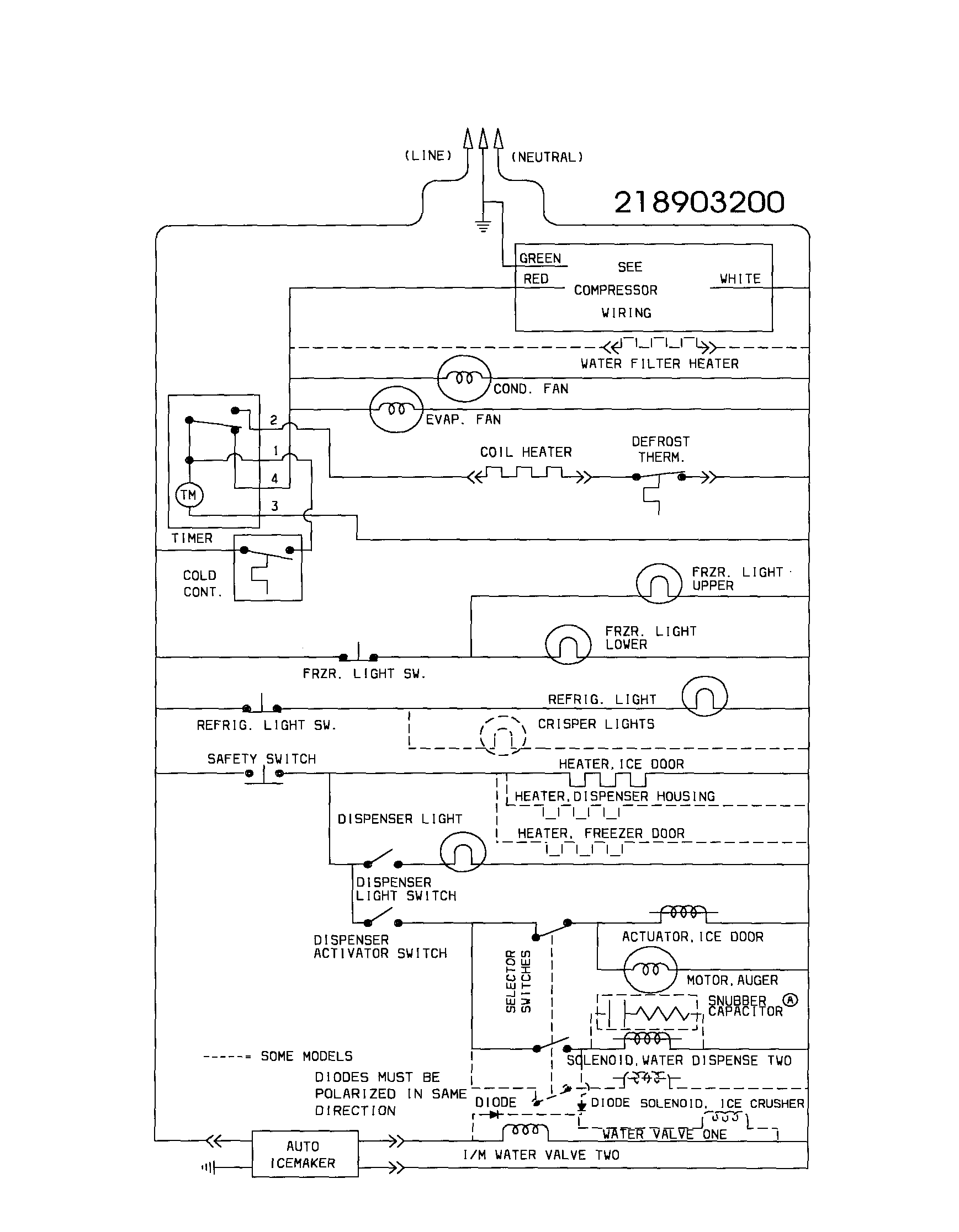 Frigidaire FRS24ZRHW4 wiring schematic diagram