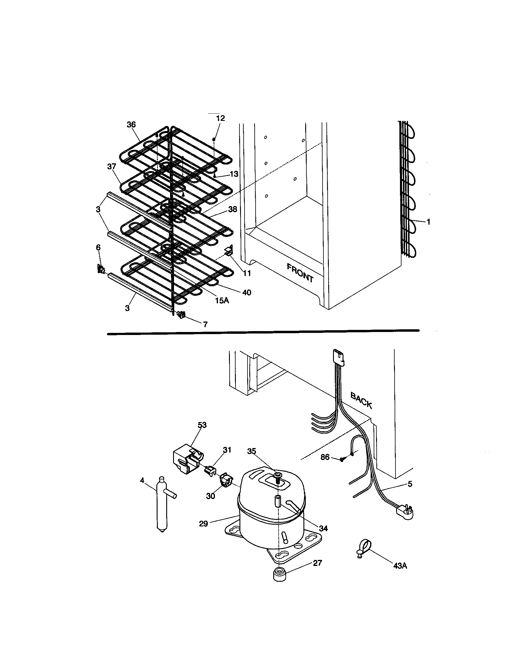 Kenmore 25320211001 system diagram